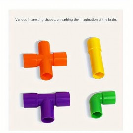 Design Your Own Water Pipe Creations With Montessori Building Blocks - Perfect Educational Toy Gift, Halloween/Thanksgiving Day/Christmas Gift , Halloween/Thanksgiving Day/Christmas Gift