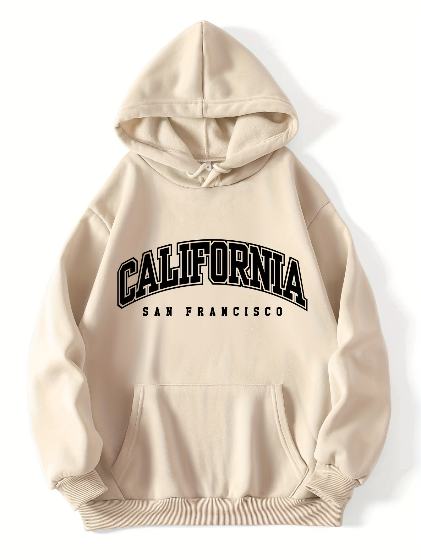 california print kangaroo pocket hoodie casual long sleeve drawstring hoodies sweatshirt womens clothing details 6