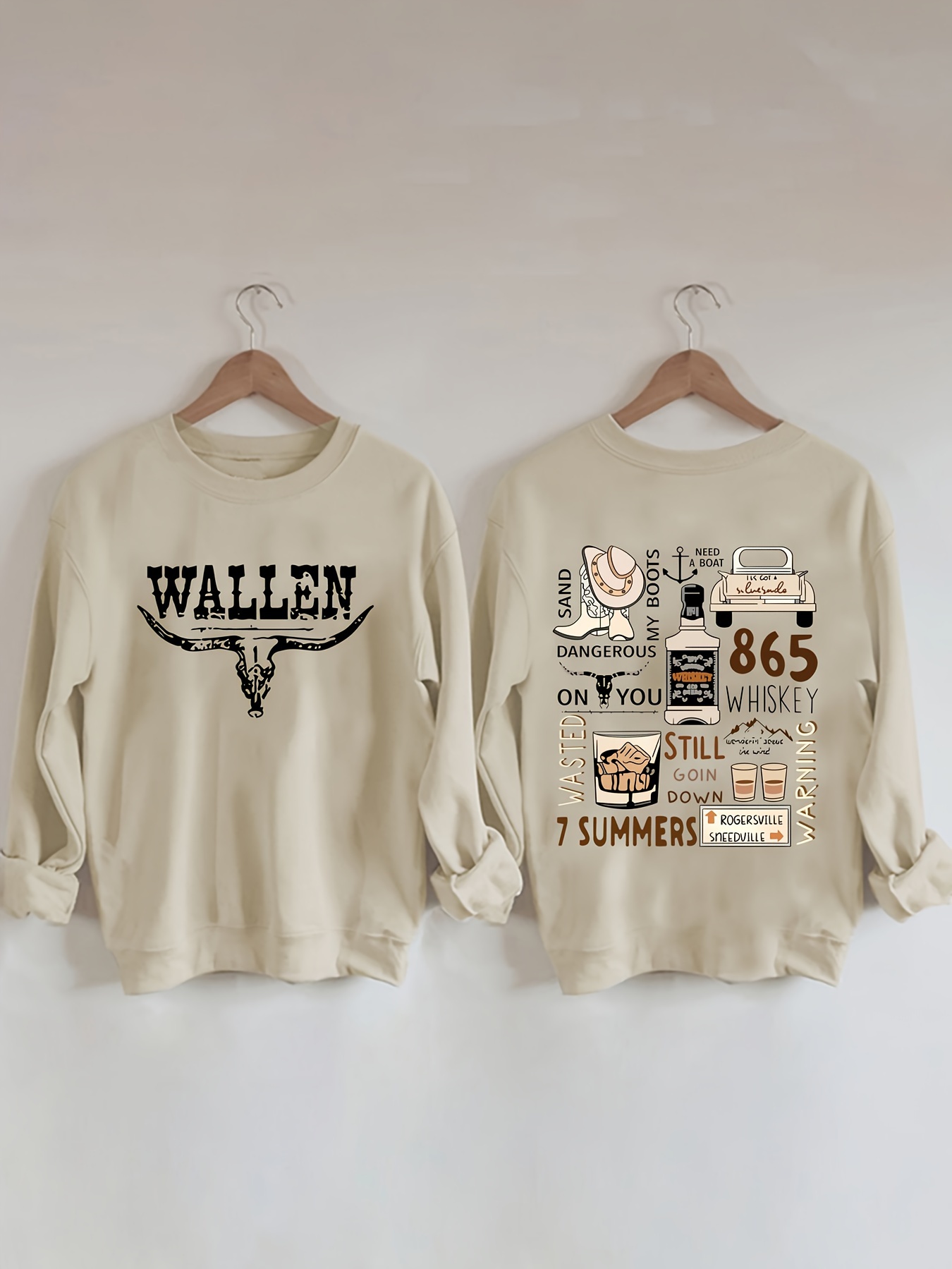 graphic letter print pullover sweatshirt casual long sleeve crew neck sweatshirt for fall winter womens clothing details 11