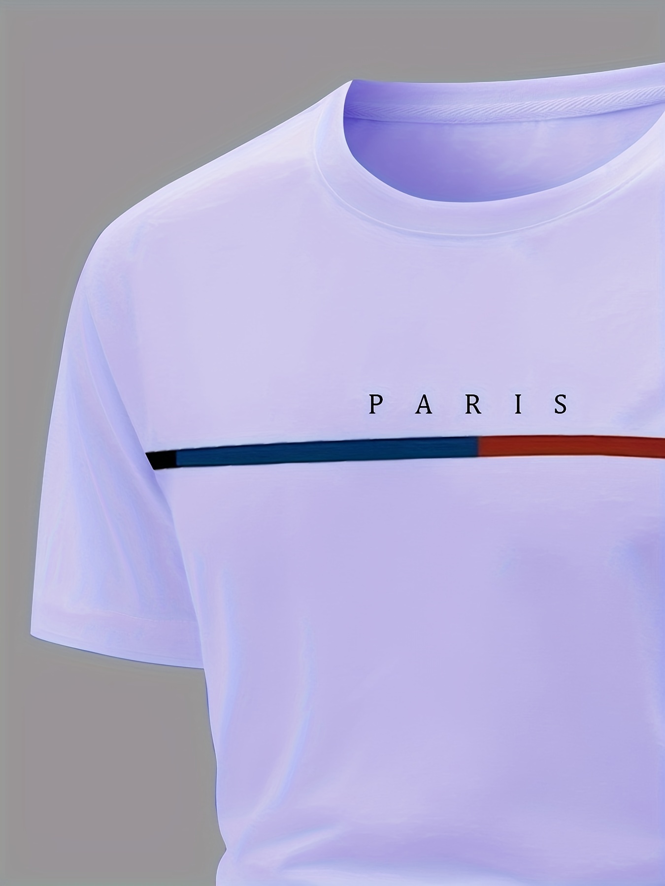 paris theme pattern print mens comfy t shirt graphic tee mens summer clothes mens outfits details 3