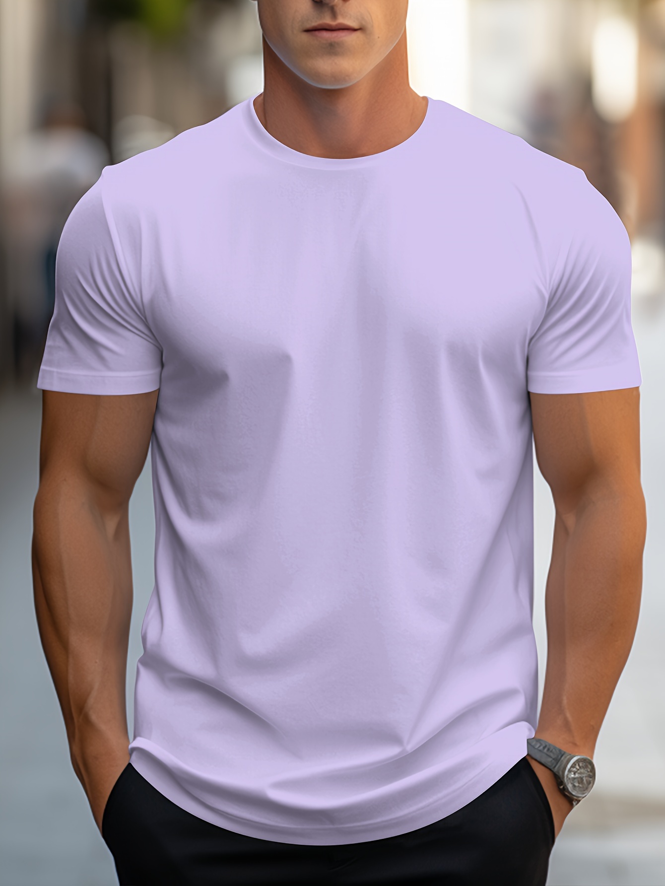 fashion summer mens slim fit t shirt for daily casual wear details 26