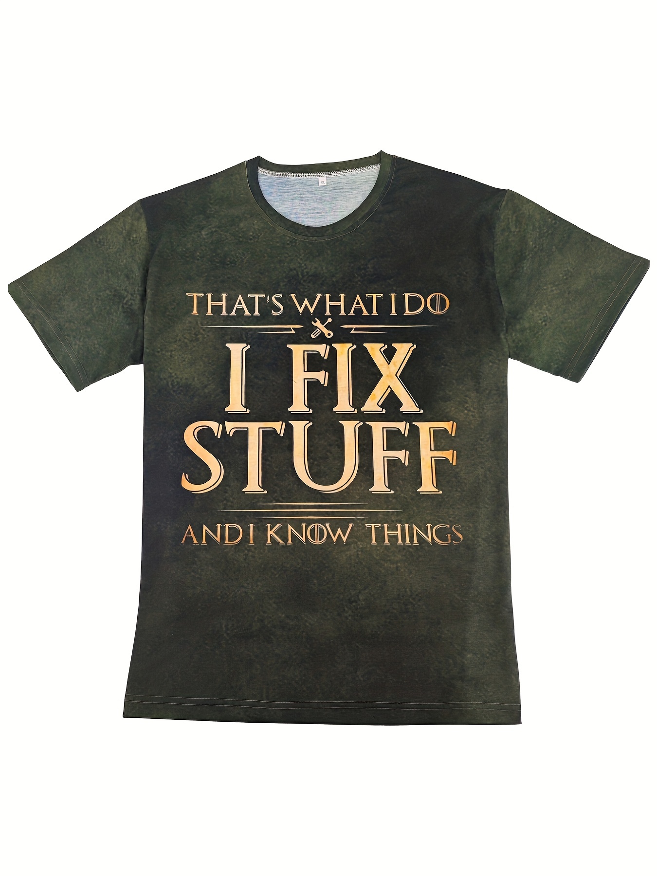 fix stuff slogan 3d digital pattern print graphic mens t shirts causal tees short sleeves comfortable pullover tops mens summer clothing details 12