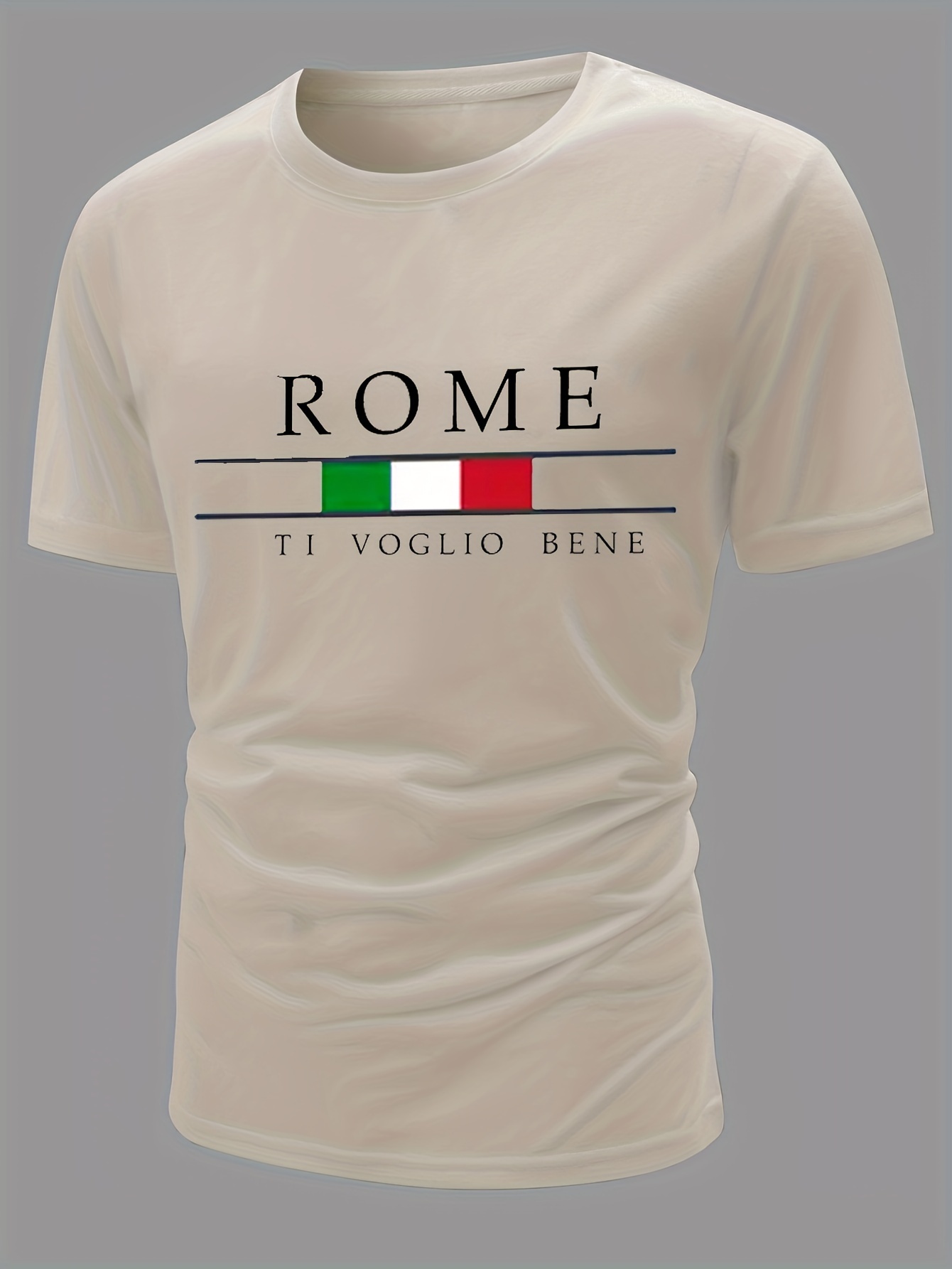 rome print mens t shirt for summer outdoor stylish mens crew neck tops gift for men details 0