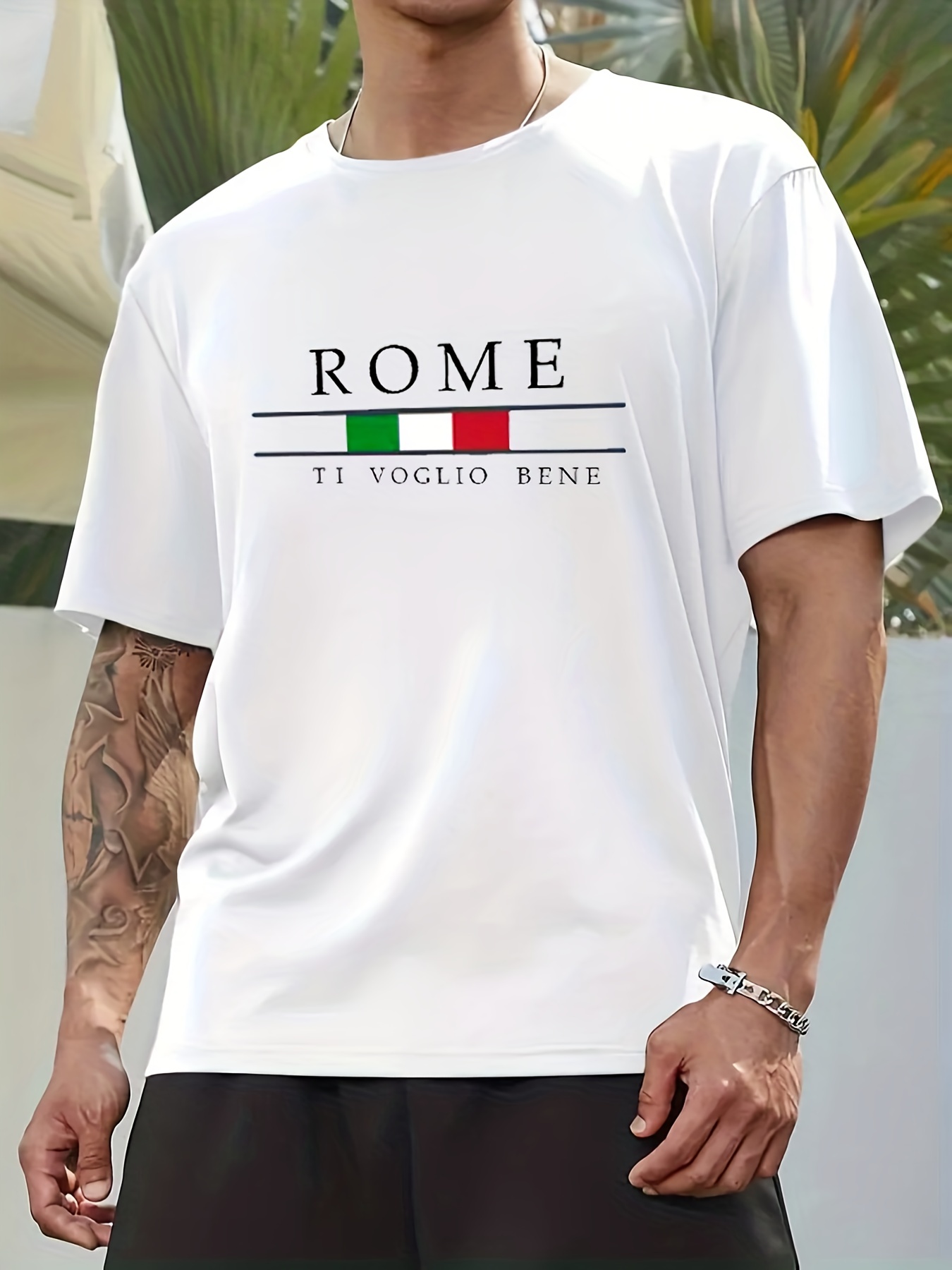 rome print mens t shirt for summer outdoor stylish mens crew neck tops gift for men details 30