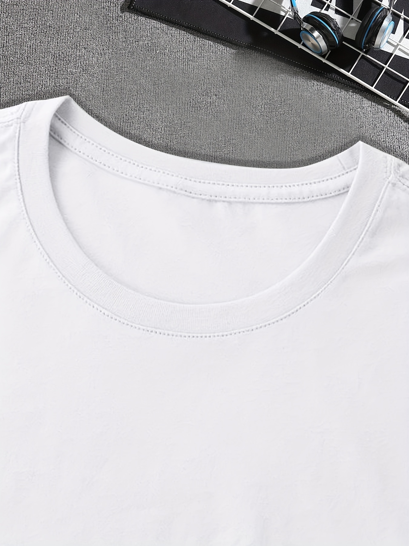 guitar lover yin yang guitar pattern print mens comfy slightly stretch t shirt graphic tee mens summer clothes mens casual outfits for sports fitness details 33