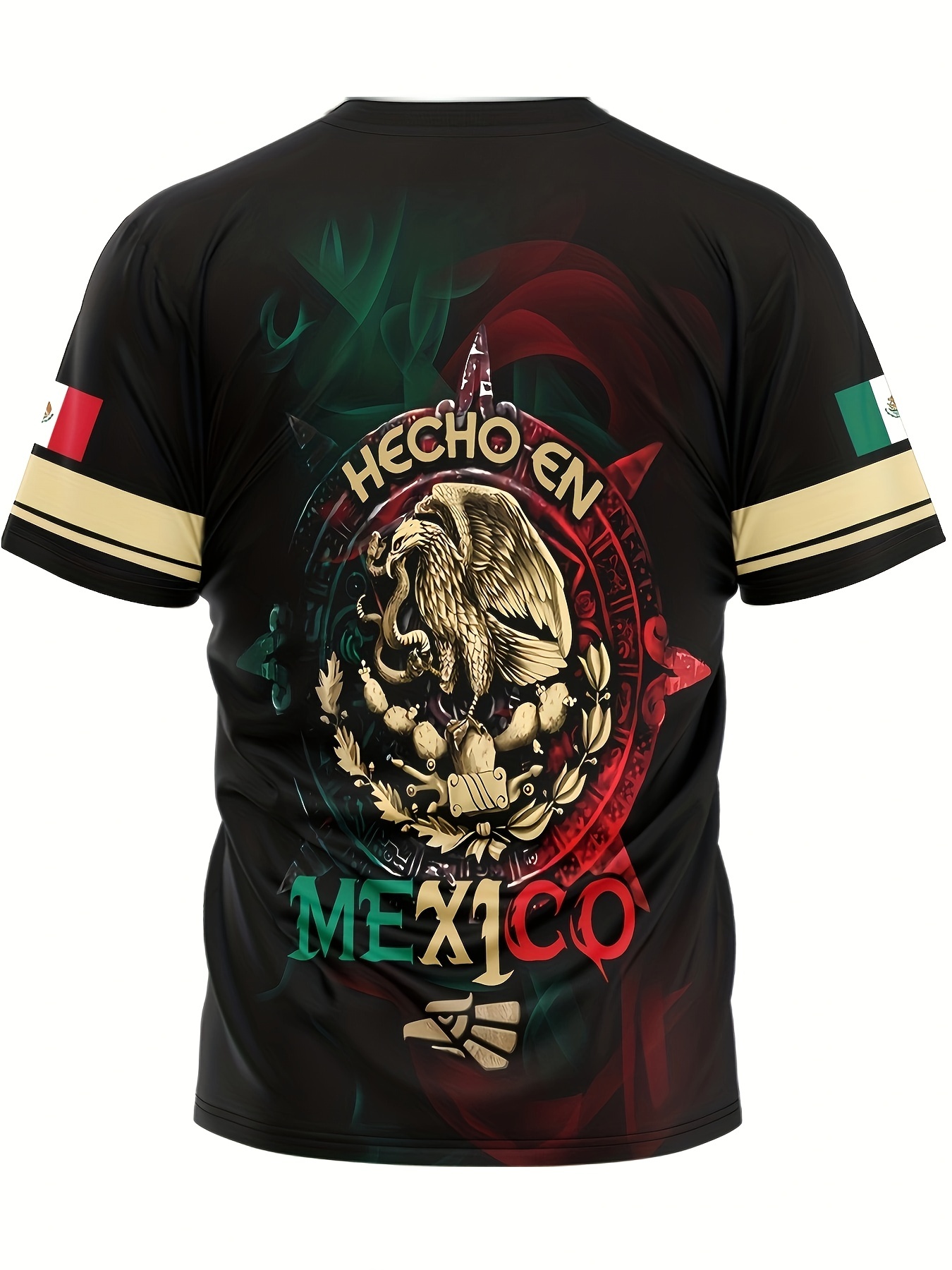 retro mexico pattern print mens graphic design crew neck novel t shirt casual comfy tees tshirts for summer mens clothing tops for daily vacation resorts details 2