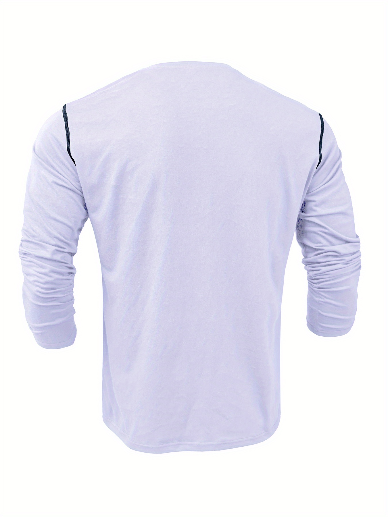 retro henley shirt mens casual v neck pullover long sleeve tshirts for spring fall mens clothing details 12