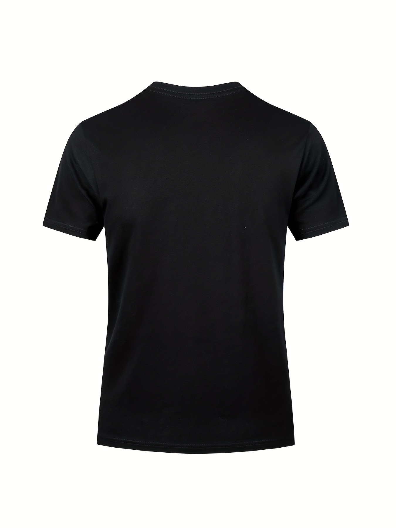 5pcs mens solid cotton lightweight crew neck t shirts set for summer sports gift for men details 12