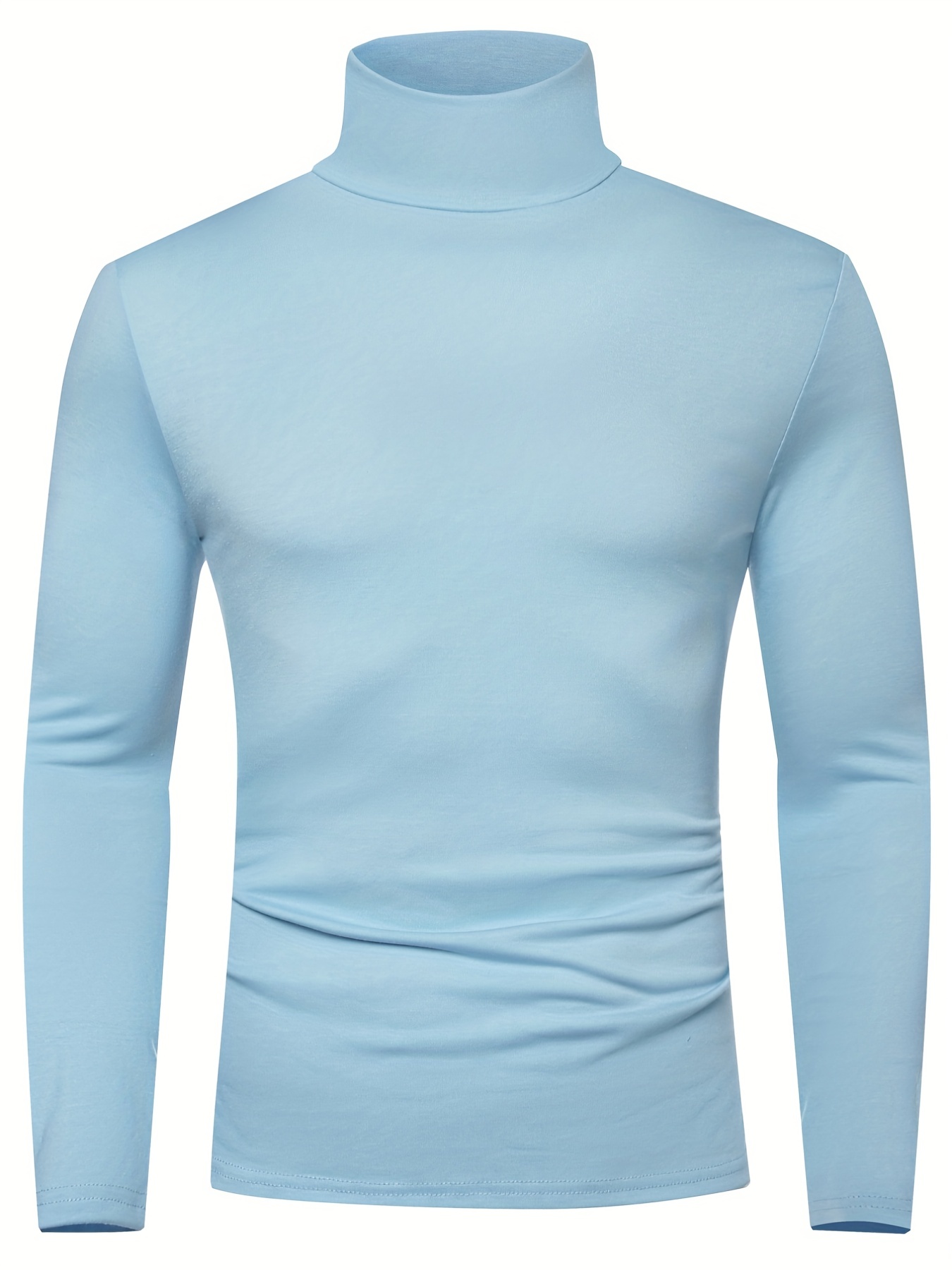 stylish multicolor bottoming shirt mens turtleneck long sleeved t shirt details 26