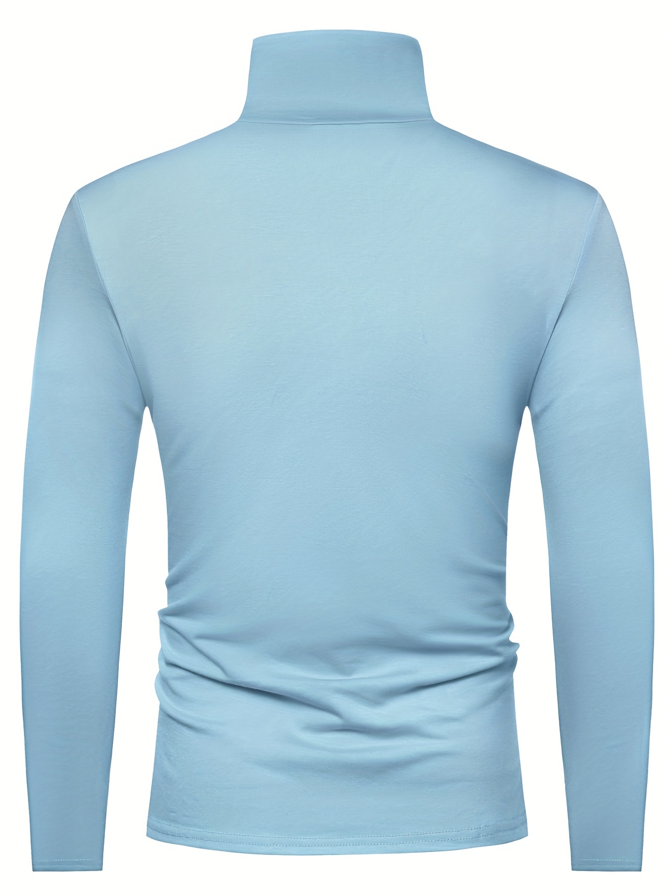 stylish multicolor bottoming shirt mens turtleneck long sleeved t shirt details 29