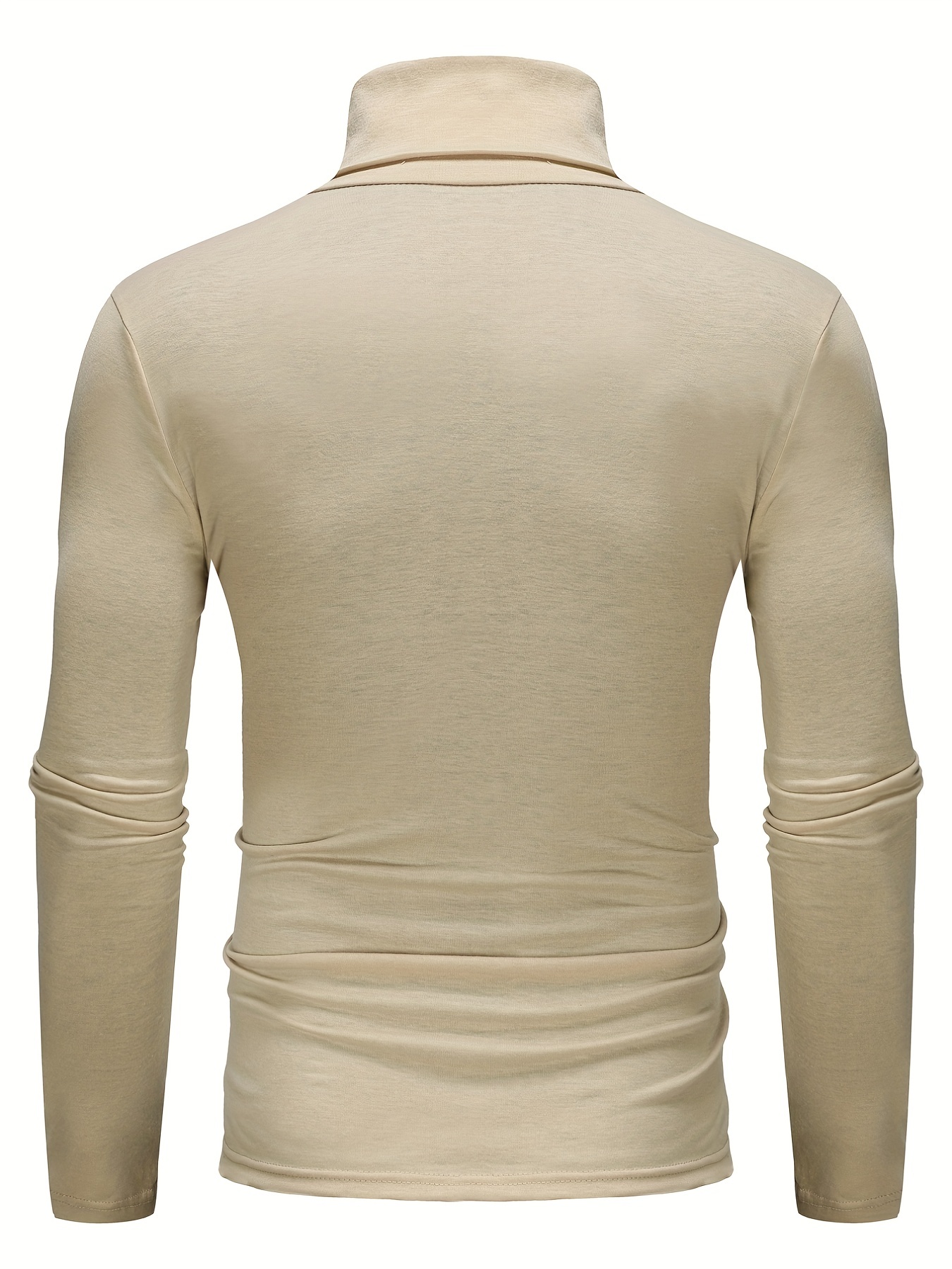 one size smaller close fitting and thin mens casual long sleeve turtleneck base layer shirt best sellers details 17