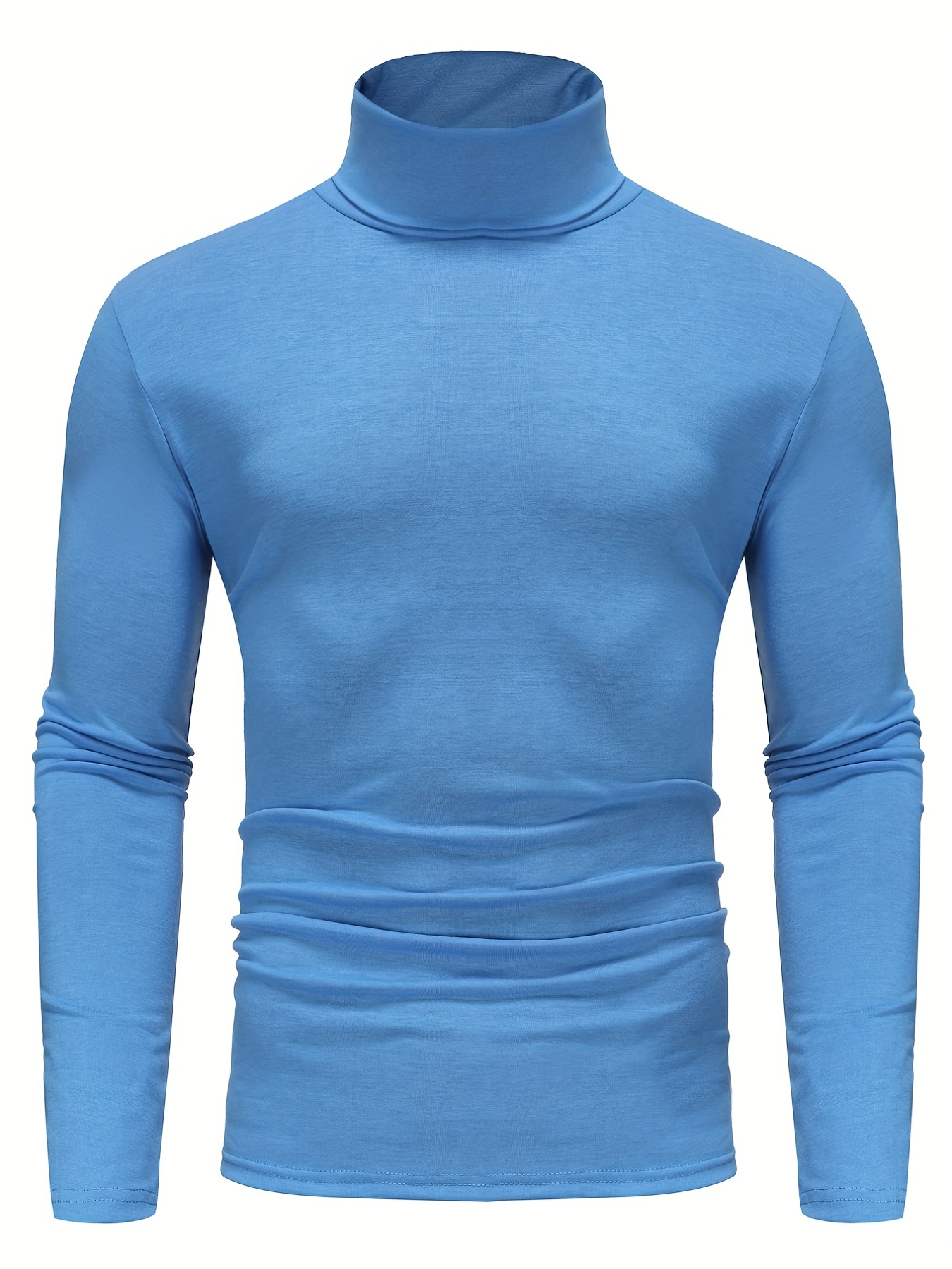 one size smaller close fitting and thin mens casual long sleeve turtleneck base layer shirt best sellers details 20