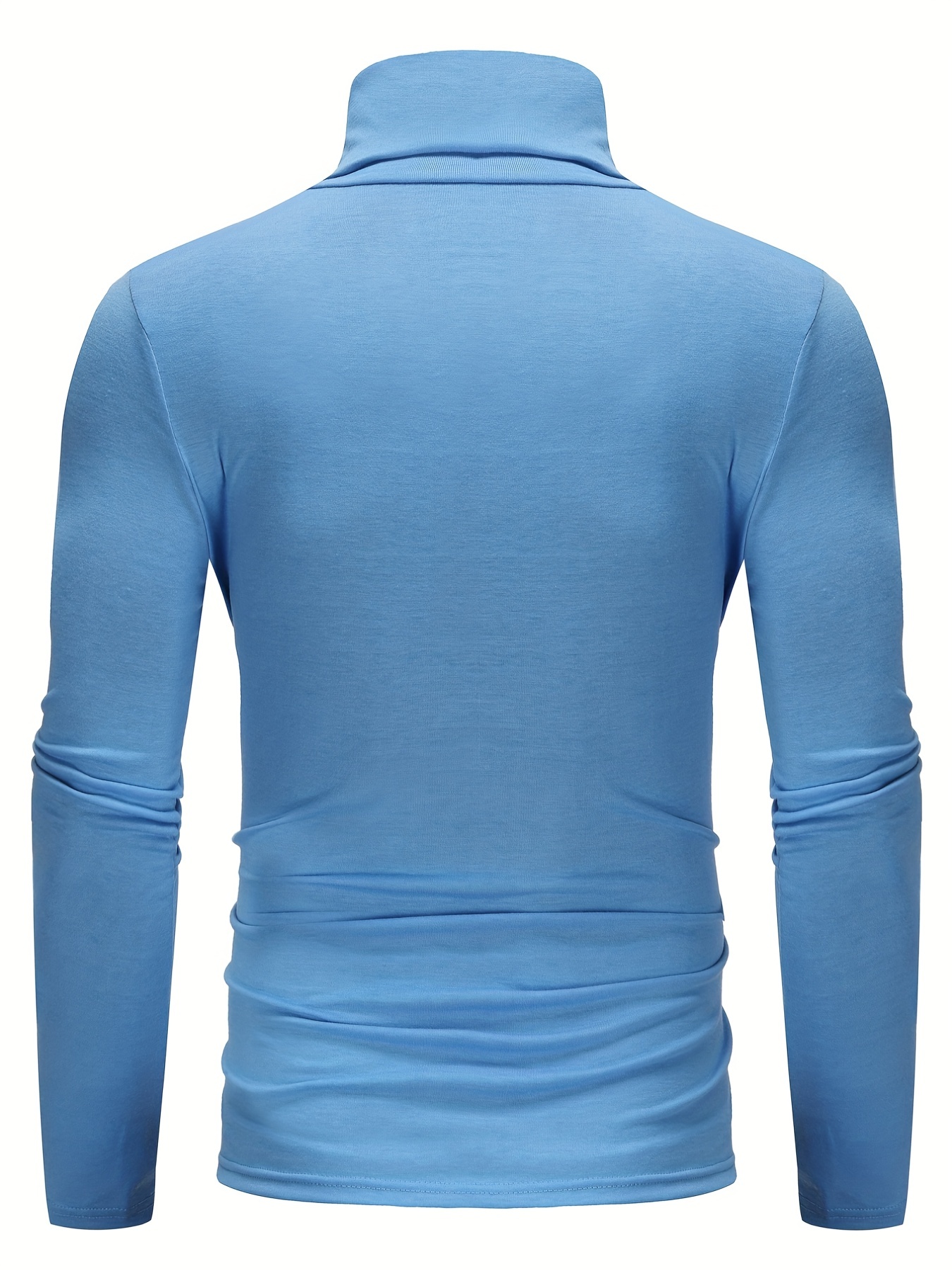 one size smaller close fitting and thin mens casual long sleeve turtleneck base layer shirt best sellers details 23