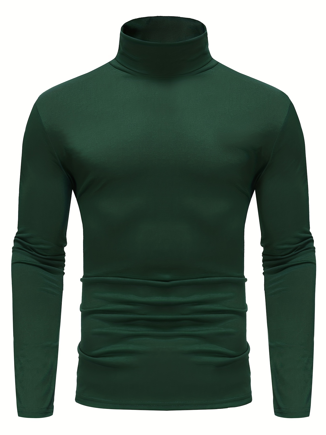 one size smaller close fitting and thin mens casual long sleeve turtleneck base layer shirt best sellers details 26