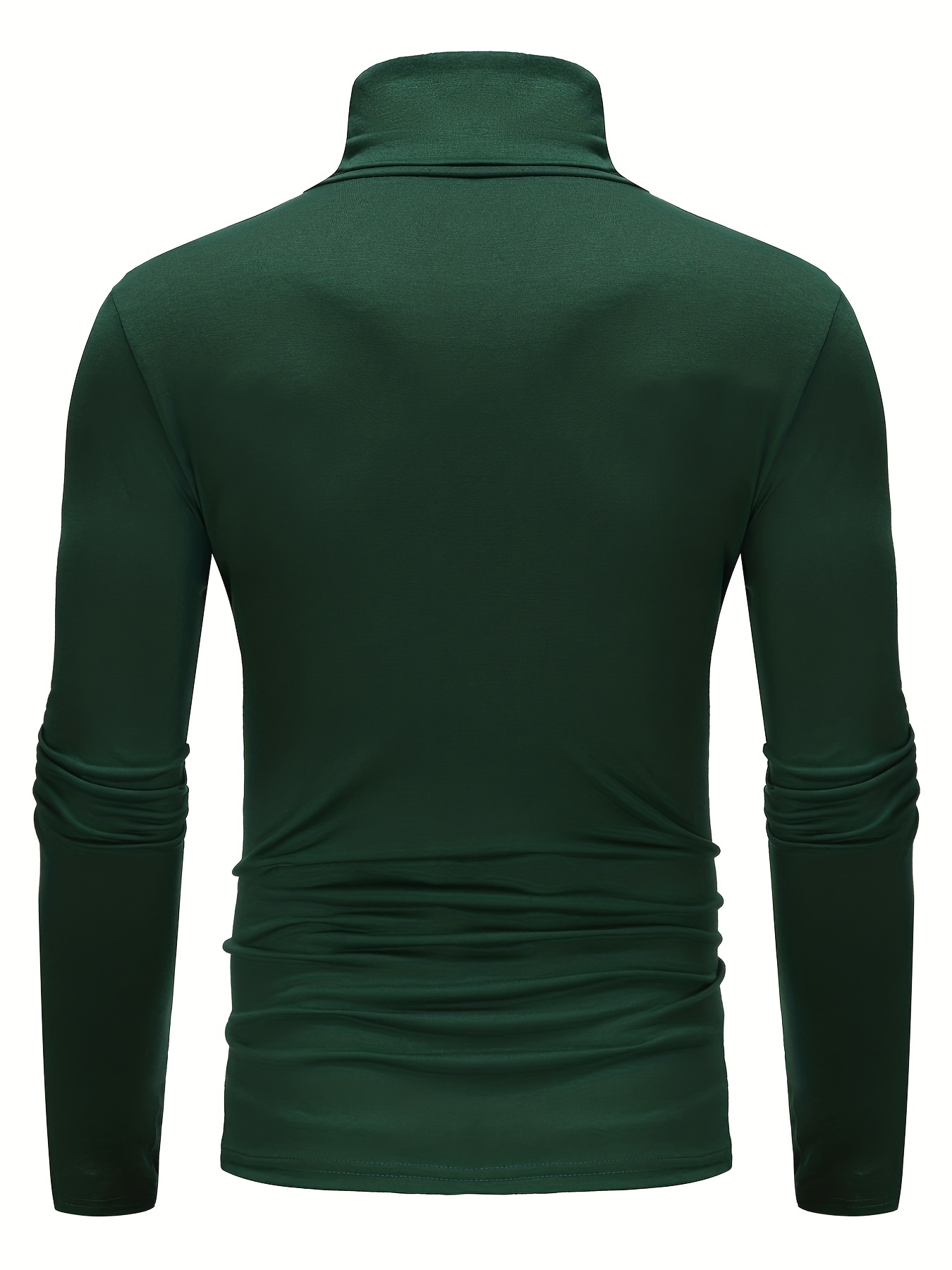 one size smaller close fitting and thin mens casual long sleeve turtleneck base layer shirt best sellers details 29