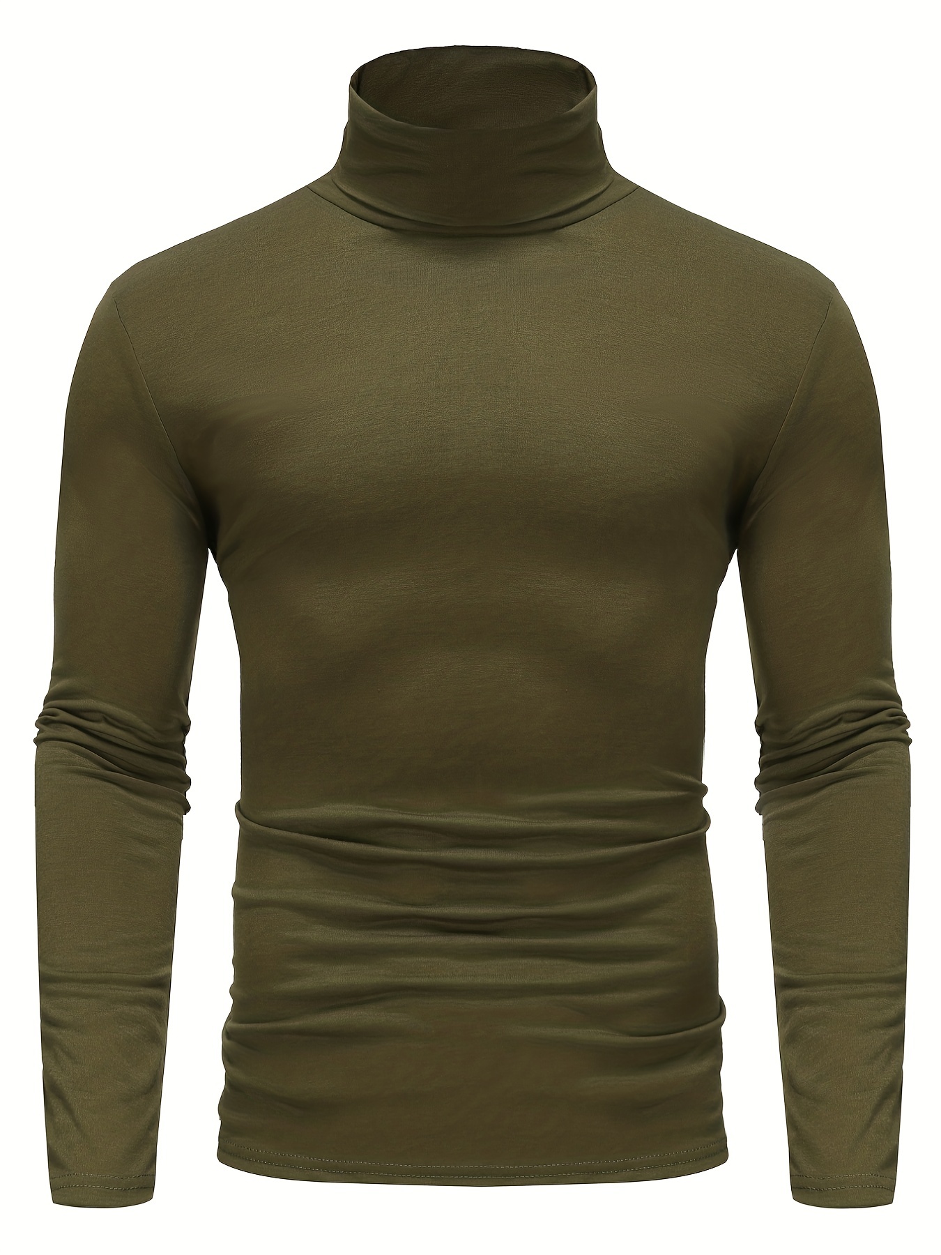 one size smaller close fitting and thin mens casual long sleeve turtleneck base layer shirt best sellers details 32