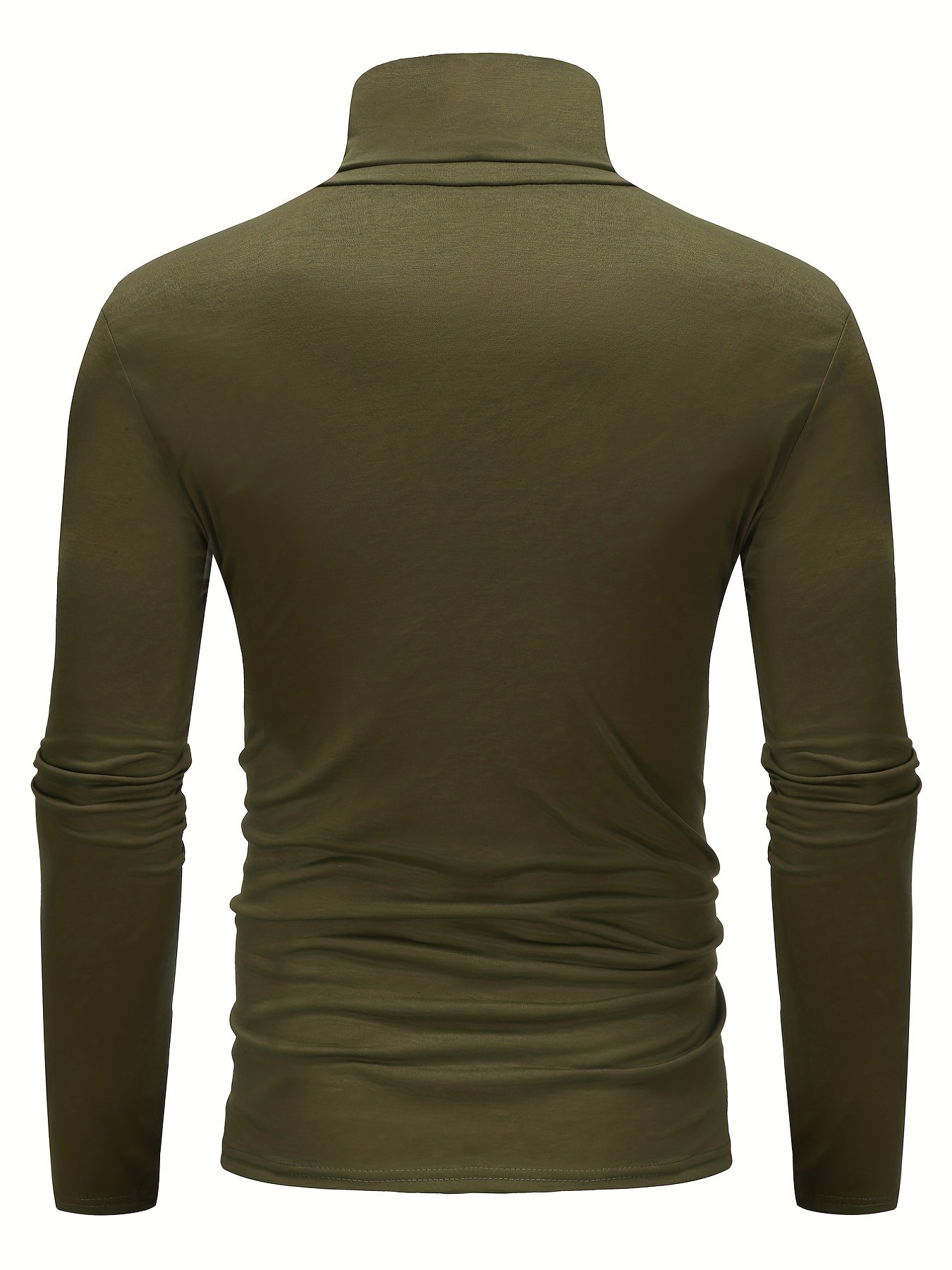 one size smaller close fitting and thin mens casual long sleeve turtleneck base layer shirt best sellers details 35