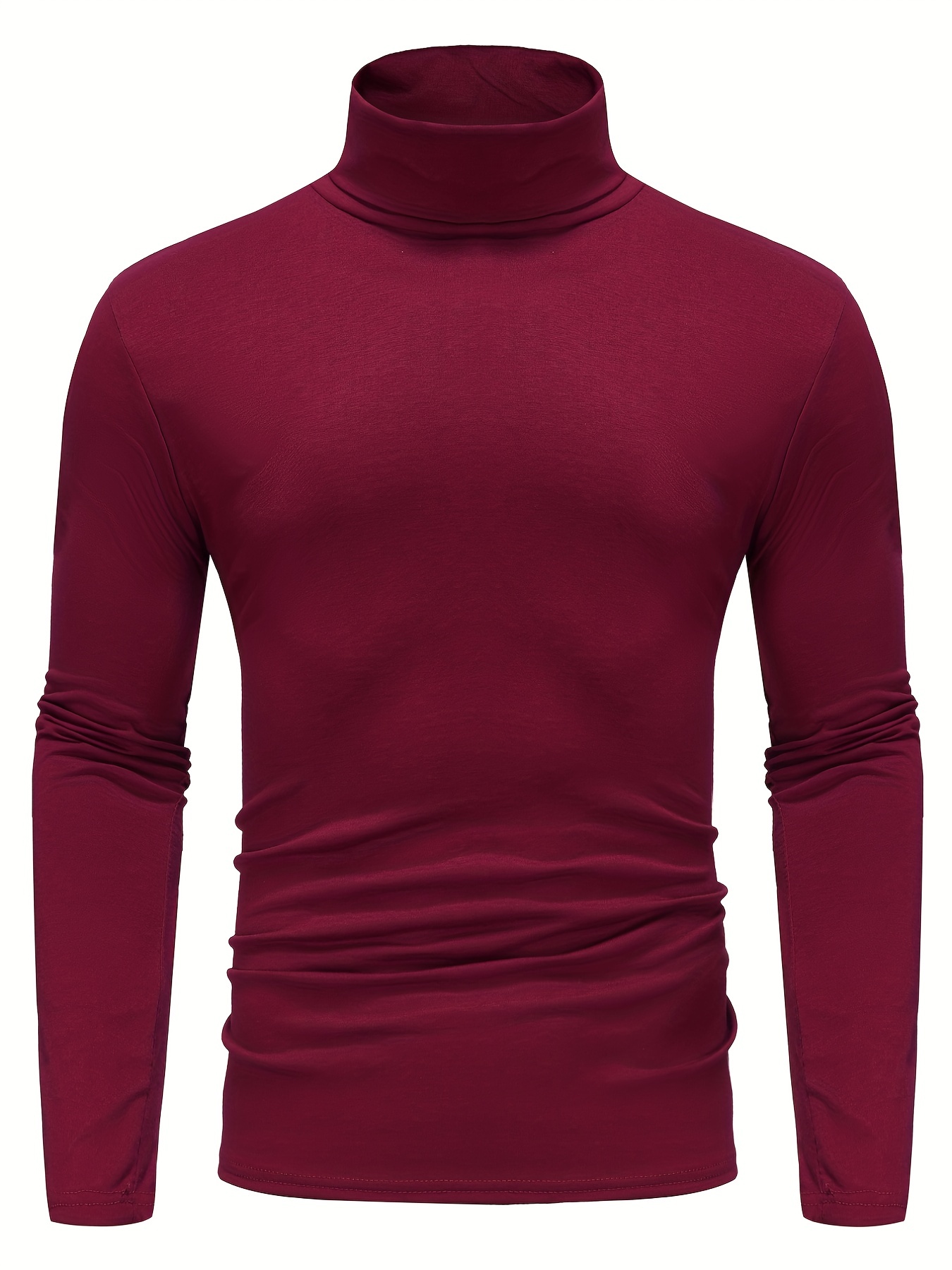 one size smaller close fitting and thin mens casual long sleeve turtleneck base layer shirt best sellers details 38