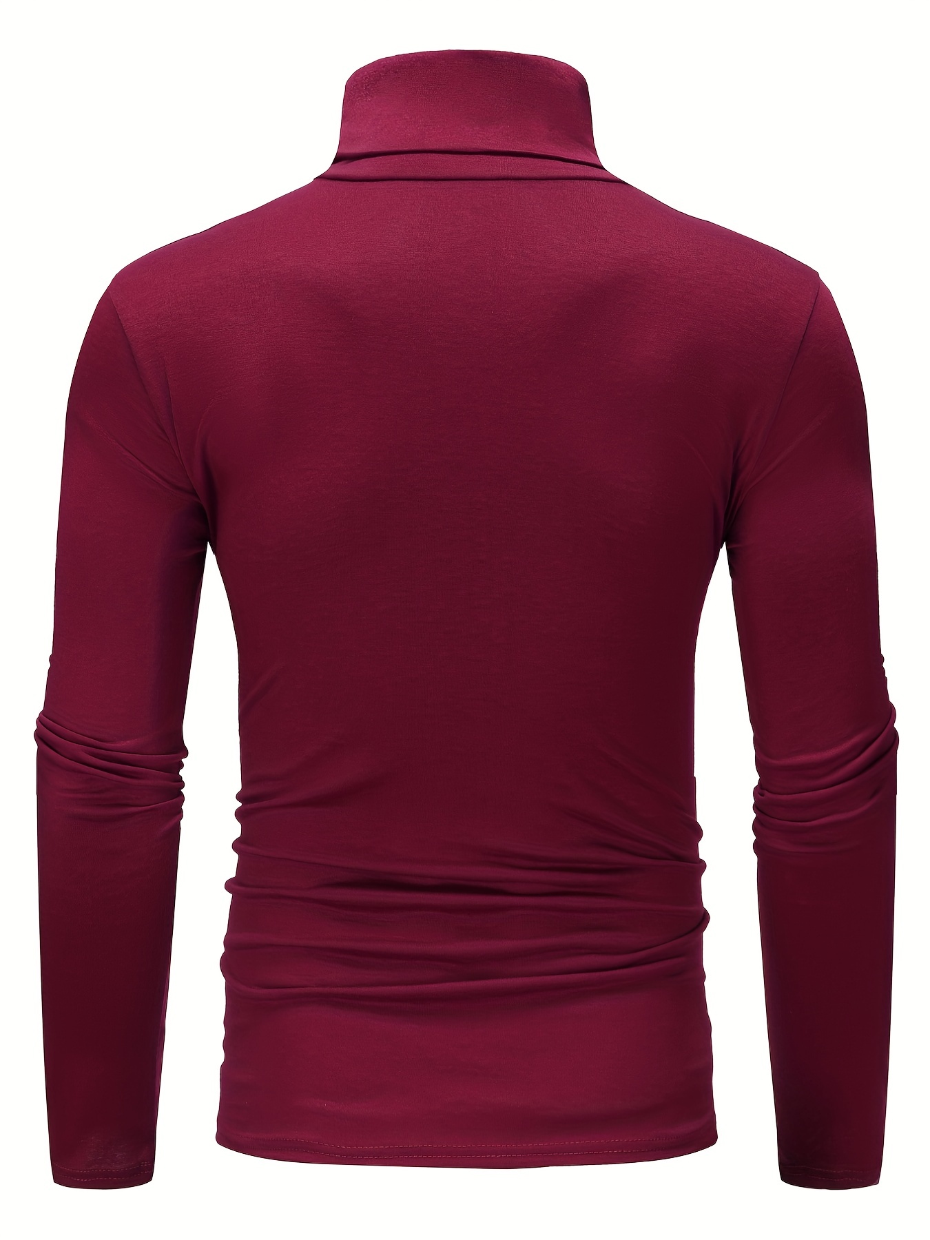 one size smaller close fitting and thin mens casual long sleeve turtleneck base layer shirt best sellers details 41