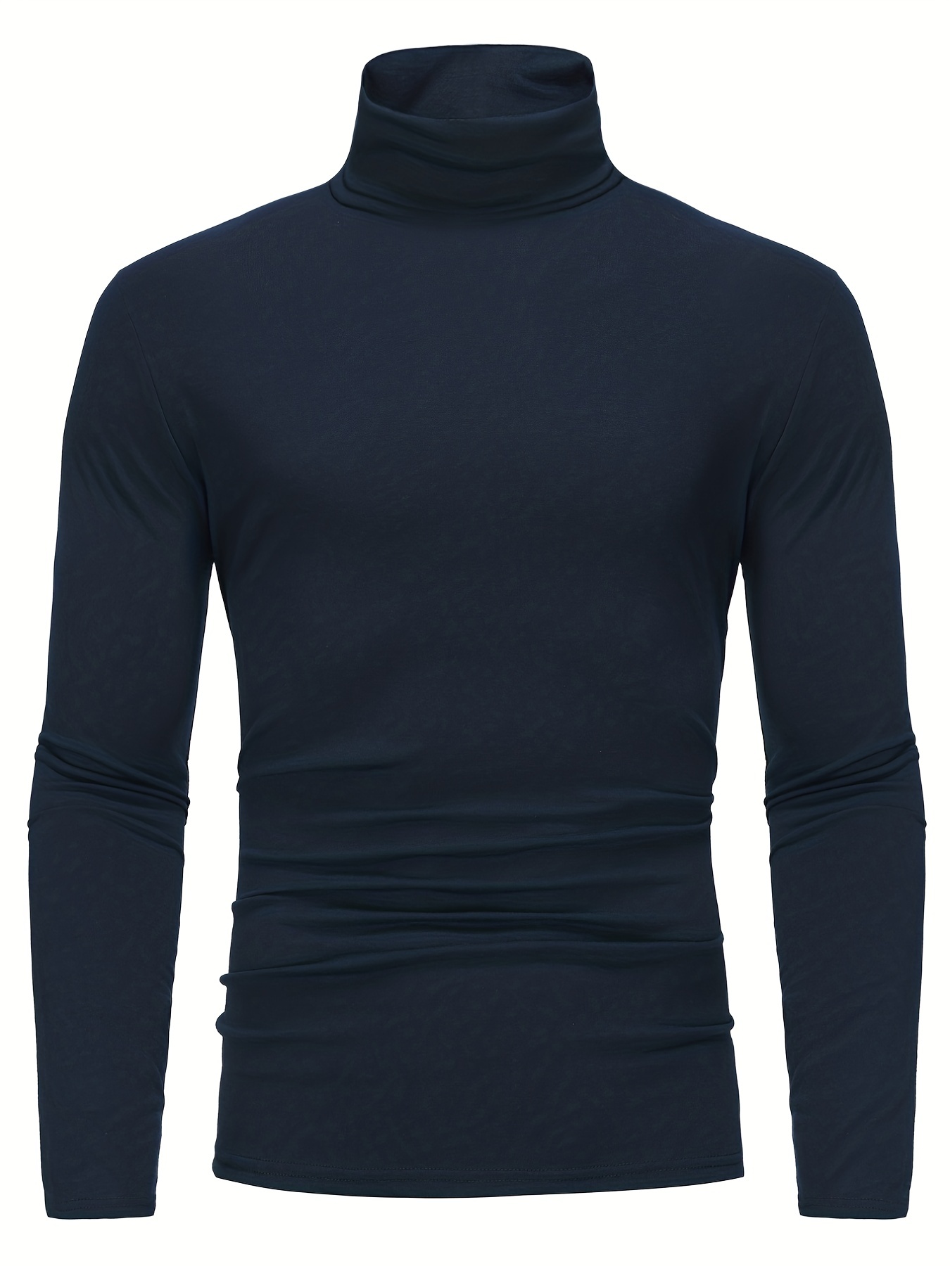 one size smaller close fitting and thin mens casual long sleeve turtleneck base layer shirt best sellers details 57