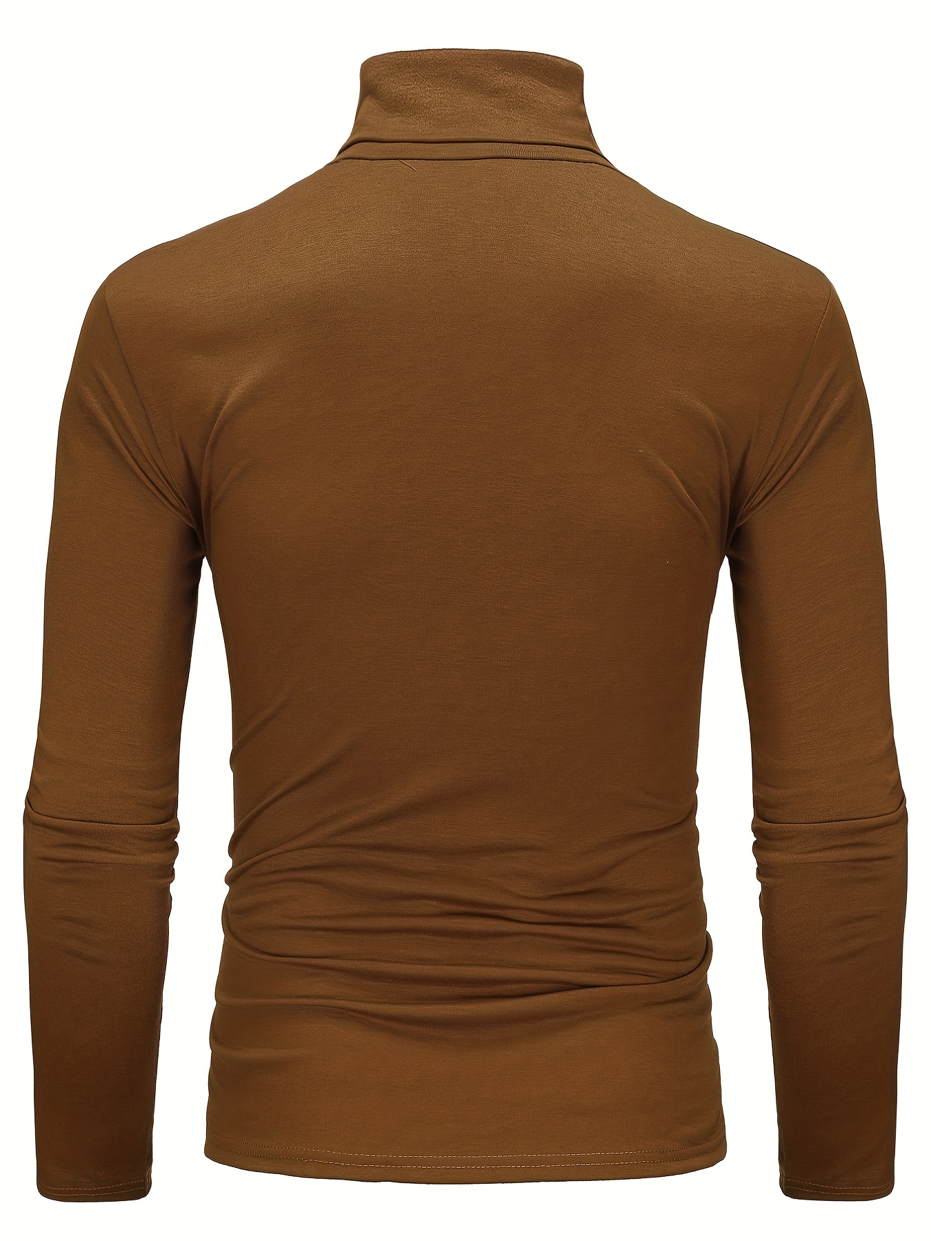 one size smaller close fitting and thin mens casual long sleeve turtleneck base layer shirt best sellers details 64