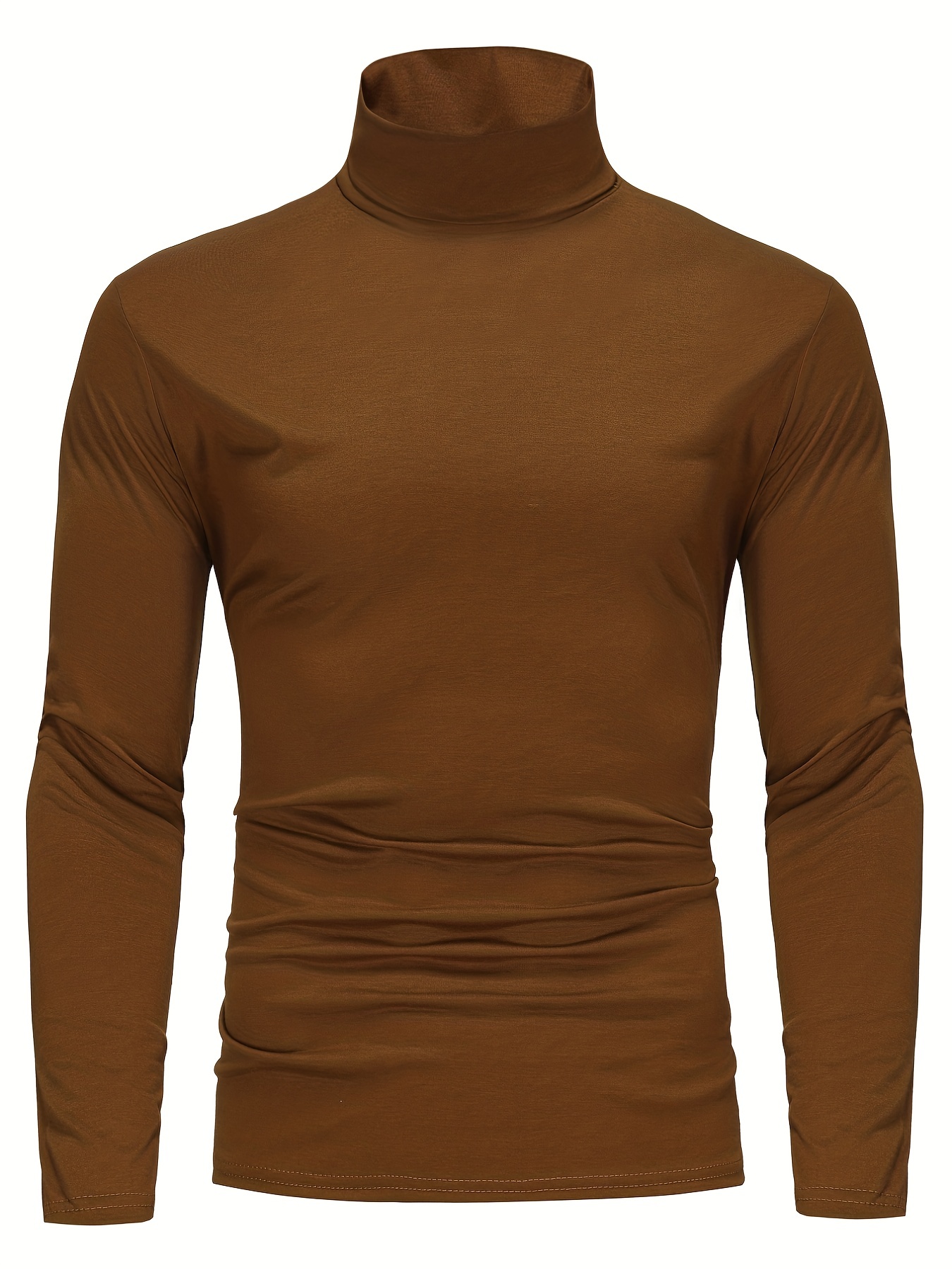 one size smaller close fitting and thin mens casual long sleeve turtleneck base layer shirt best sellers details 68