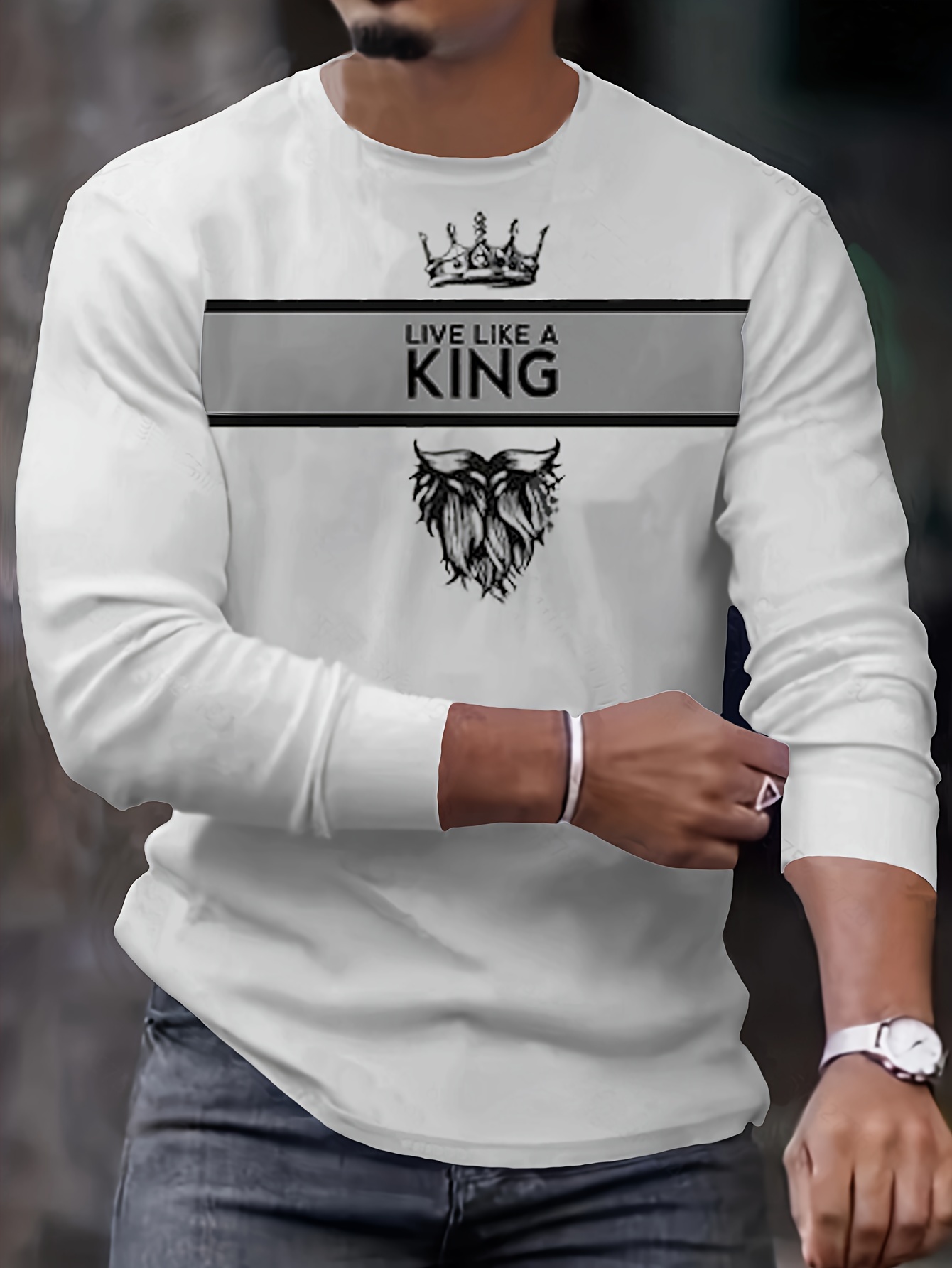 king print mens graphic design crew neck long sleeve active t shirt tee casual comfy shirts for spring summer autumn mens clothing tops details 3