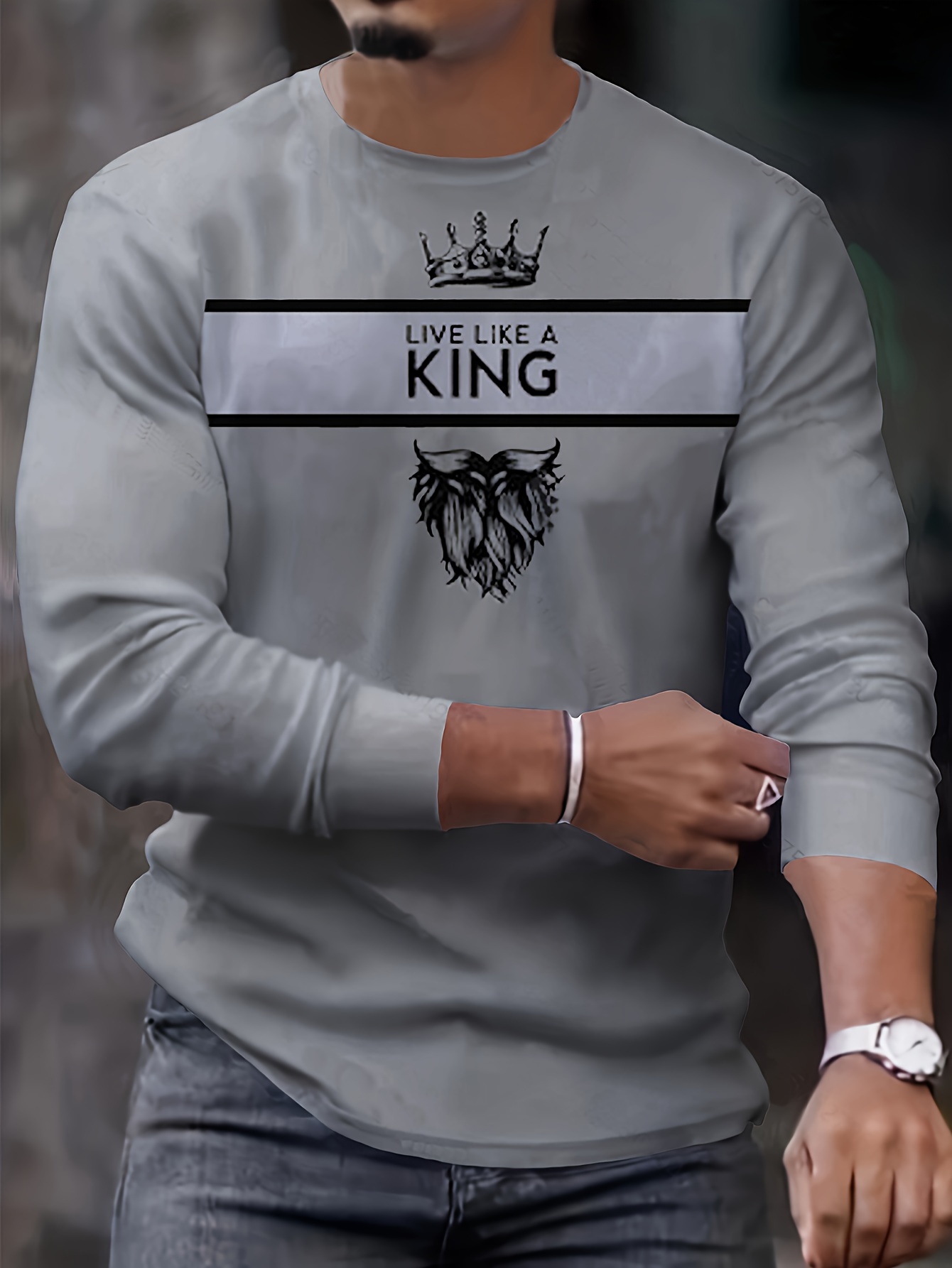 king print mens graphic design crew neck long sleeve active t shirt tee casual comfy shirts for spring summer autumn mens clothing tops details 9