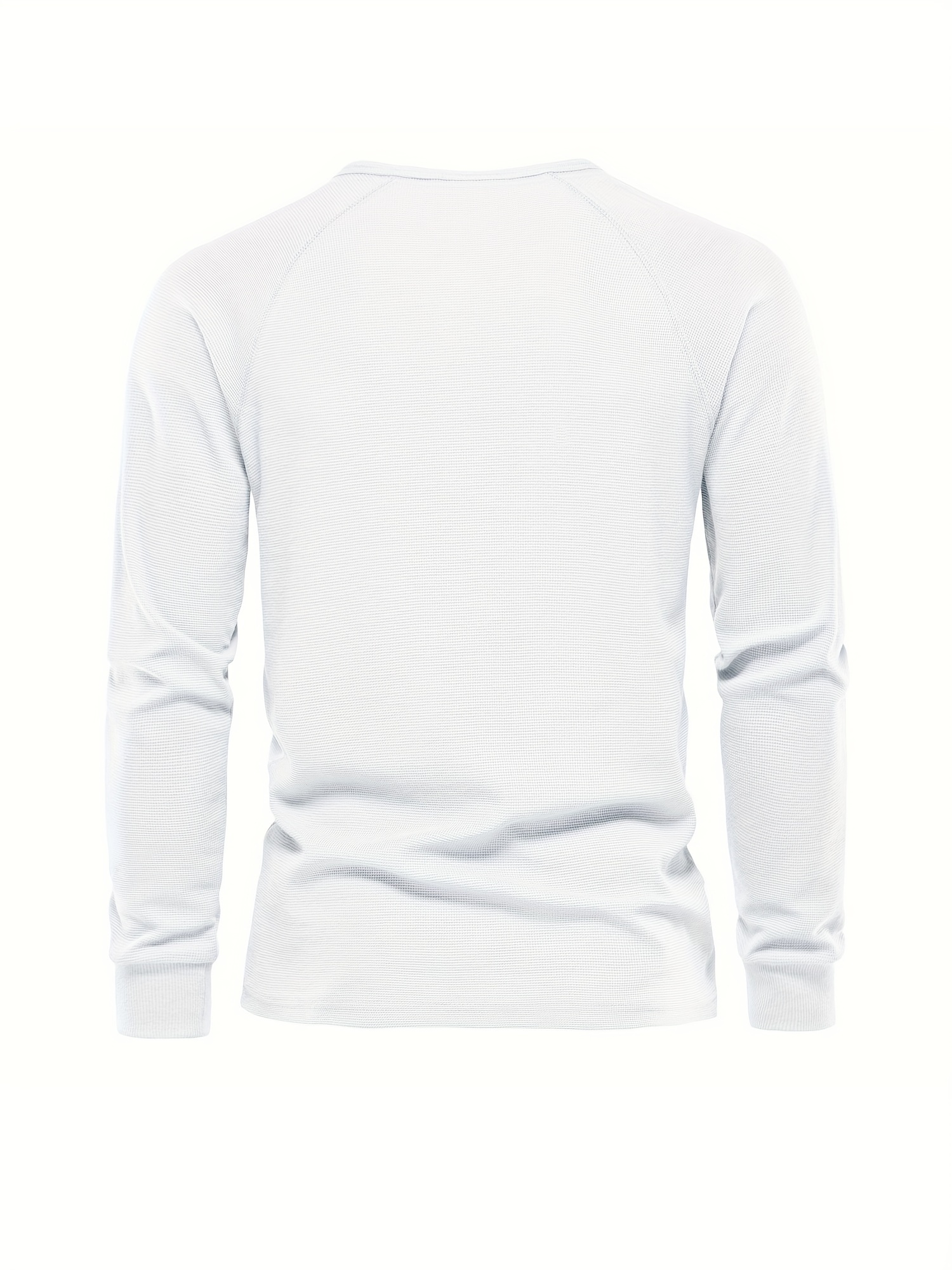 waffle henley t shirt mens basic breathable long sleeve henley t shirts details 21