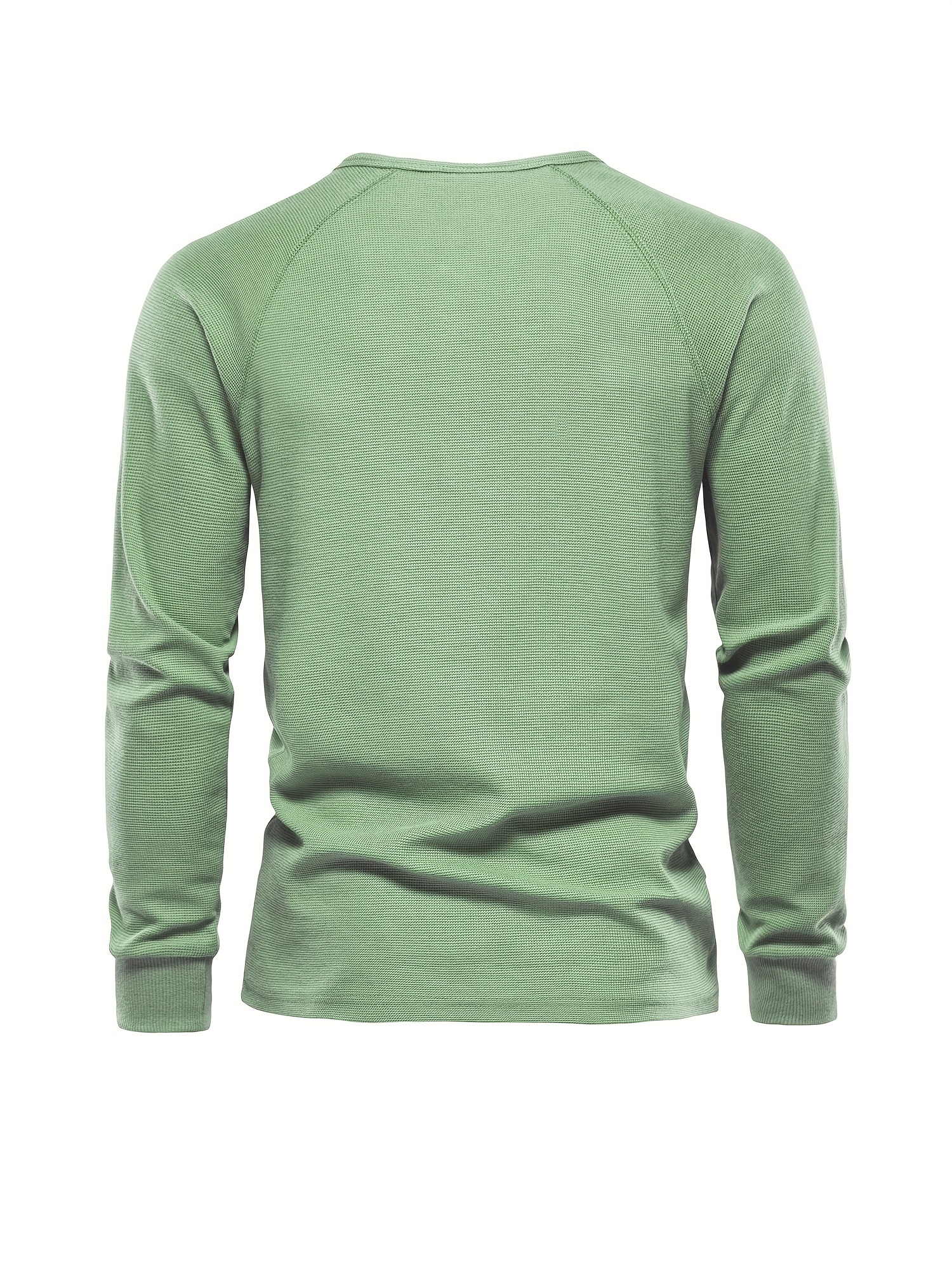 waffle henley t shirt mens basic breathable long sleeve henley t shirts details 35