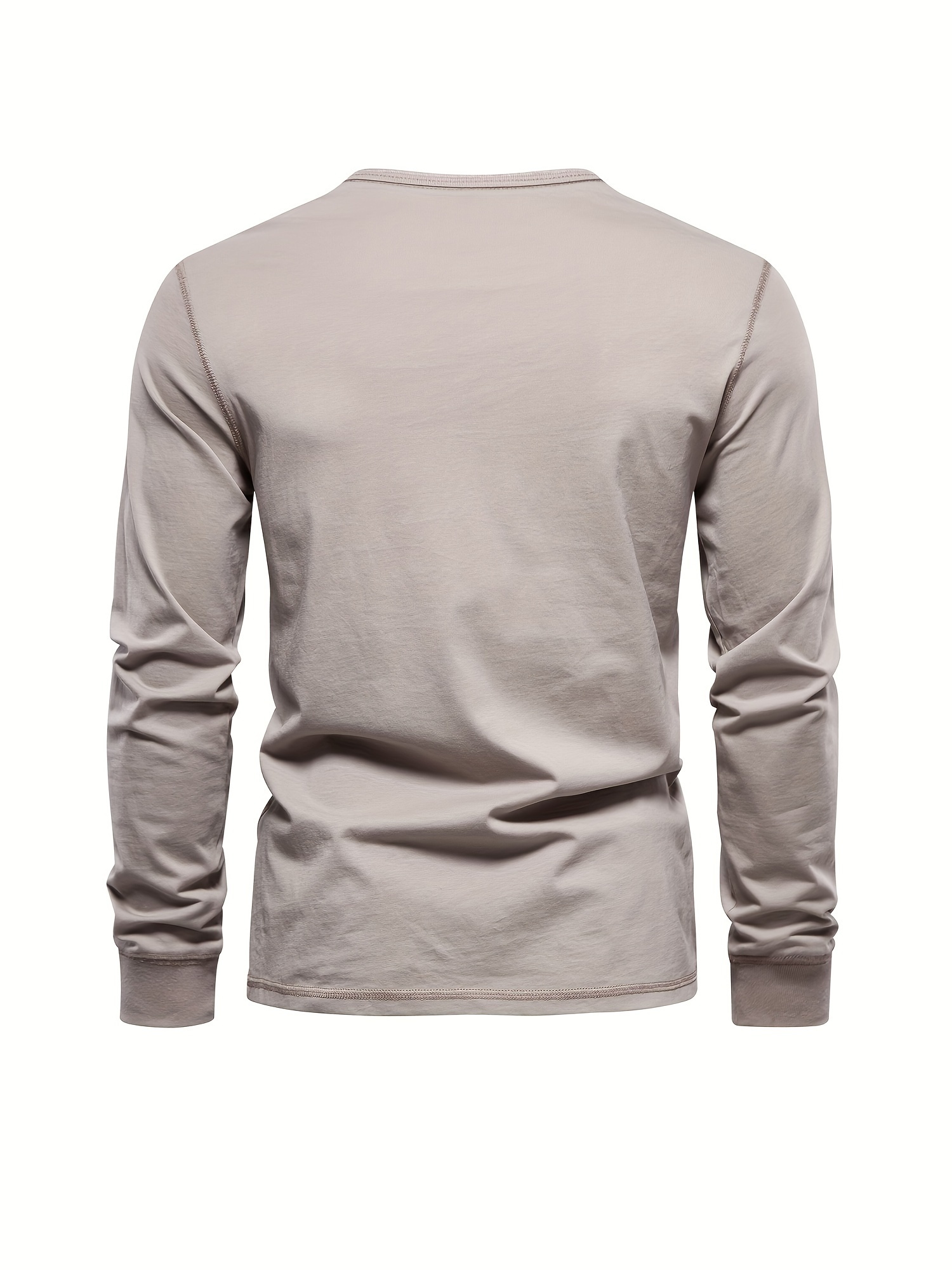 mens henley collar long sleeve cotton t shirt details 39