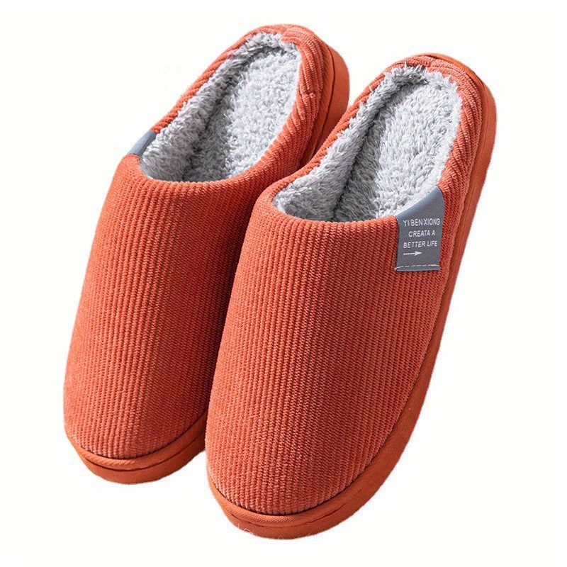 soft plush cozy house slippers anti skid slip on shoes indoor for men women winter shoes details 7