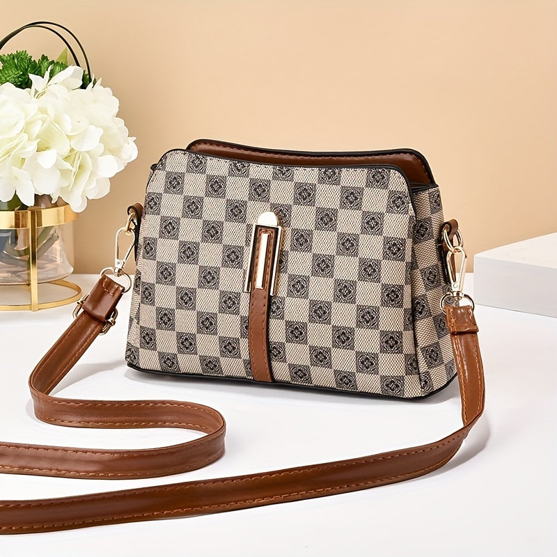 vintage crossbody tote bag retro pu shoulder bag womens fashion handbag phone purse details 1