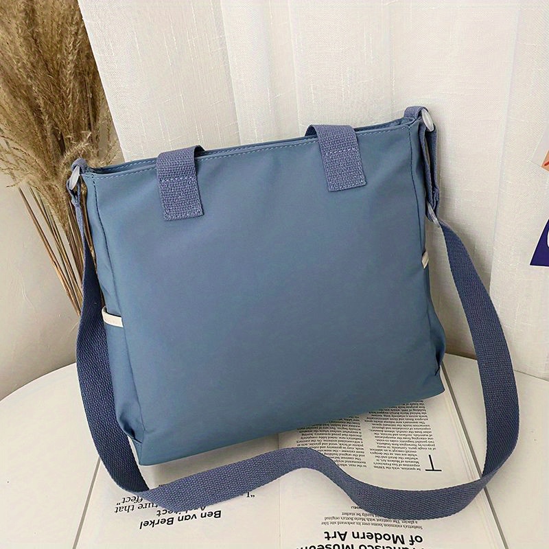 kawaii nylon tote bag large capacity shoulder bag pockets front crossbody bag for women details 8