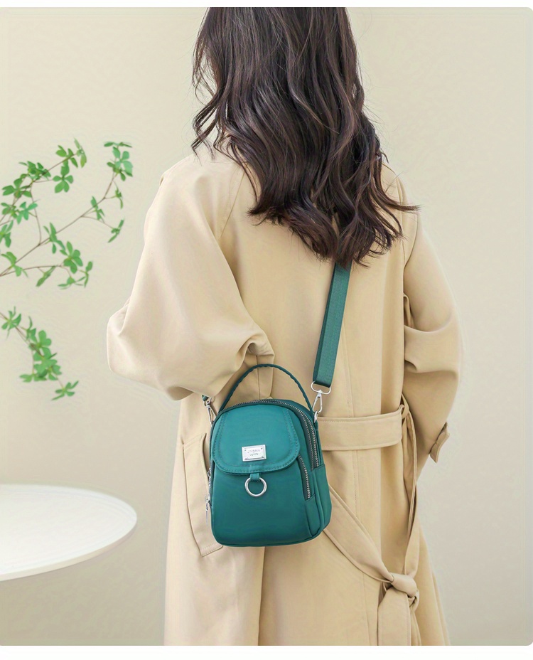 solid color zipper crossbody bag all mat h coin purse womens shoulder bag for shopping details 8