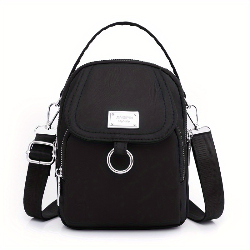 mini casual design crossbody bag solid color satchel bag all match zipper shoulder bag details 9