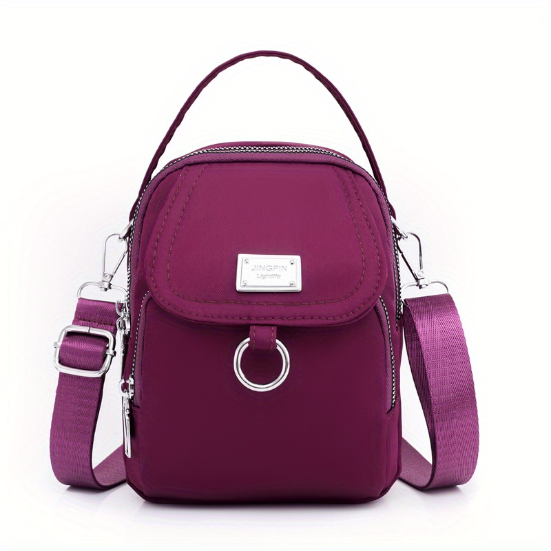 mini casual design crossbody bag solid color satchel bag all match zipper shoulder bag details 10