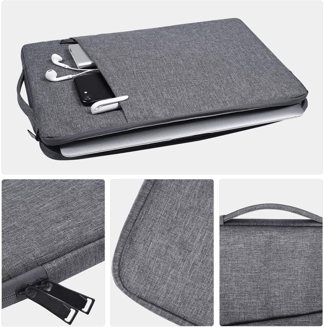 13 14 15 6 inch laptop sleeve case with handle for macbook pro air dell xps dell inspiron acer chromebook samsung lenovo and most 13 16 inch laptop details 3