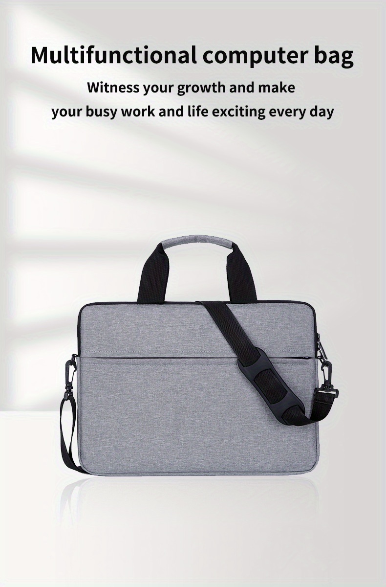 laptop shoulder bag 15 6 inch durable and water repellent fabric suitable for business people and students details 0