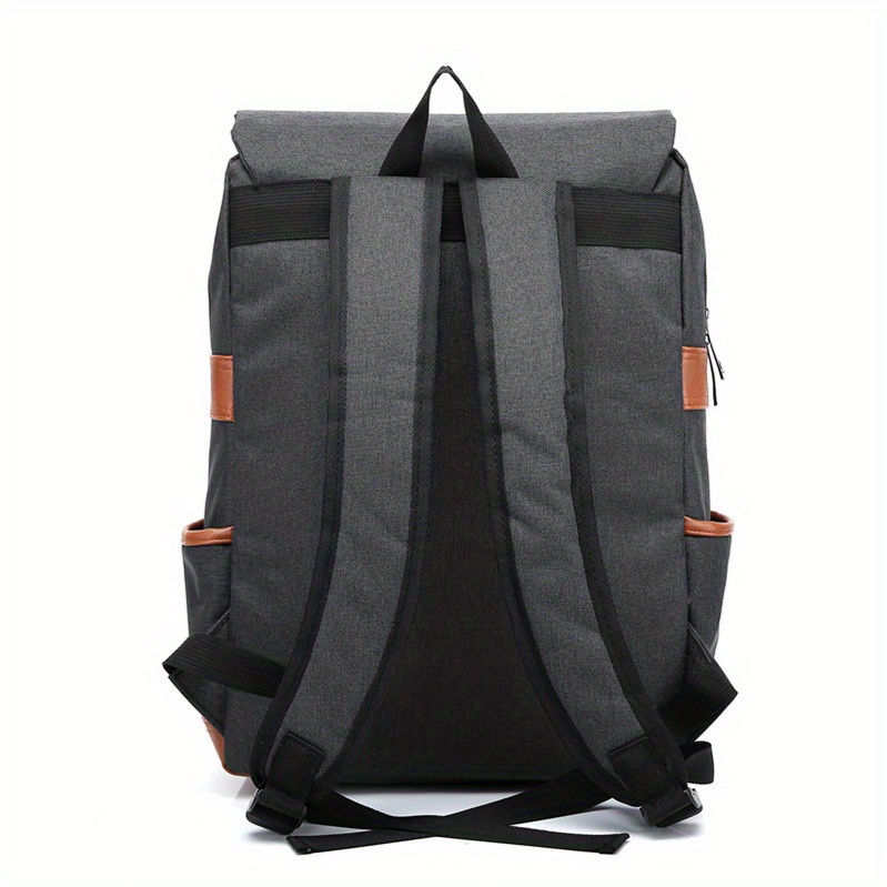 vintage laptop backpack with usb charging port elegant water resistant travelling backpack casual daypacks college shoulder bag for men women fits up to 15 6inch laptop details 14