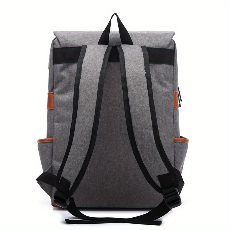 vintage laptop backpack with usb charging port elegant water resistant travelling backpack casual daypacks college shoulder bag for men women fits up to 15 6inch laptop details 16