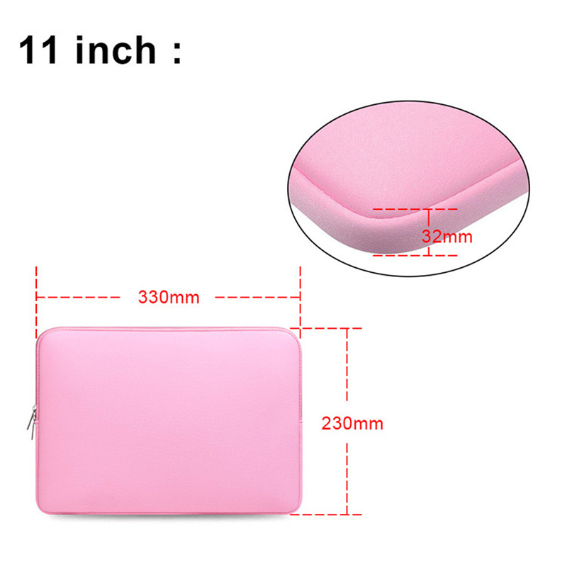 laptop liner bag simple business multicolor double zipper computer bag bubble thickened shockproof waterproof for 11 inch 13 inch 15 inch notebook universal macbook liner bag ipad details 4