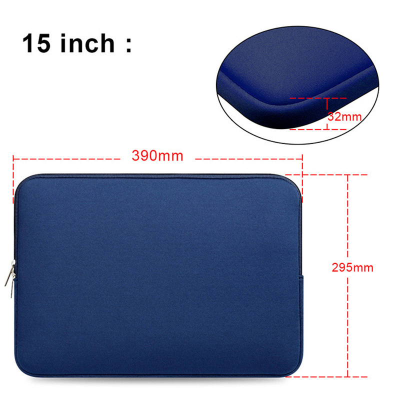 laptop liner bag simple business multicolor double zipper computer bag bubble thickened shockproof waterproof for 11 inch 13 inch 15 inch notebook universal macbook liner bag ipad details 6