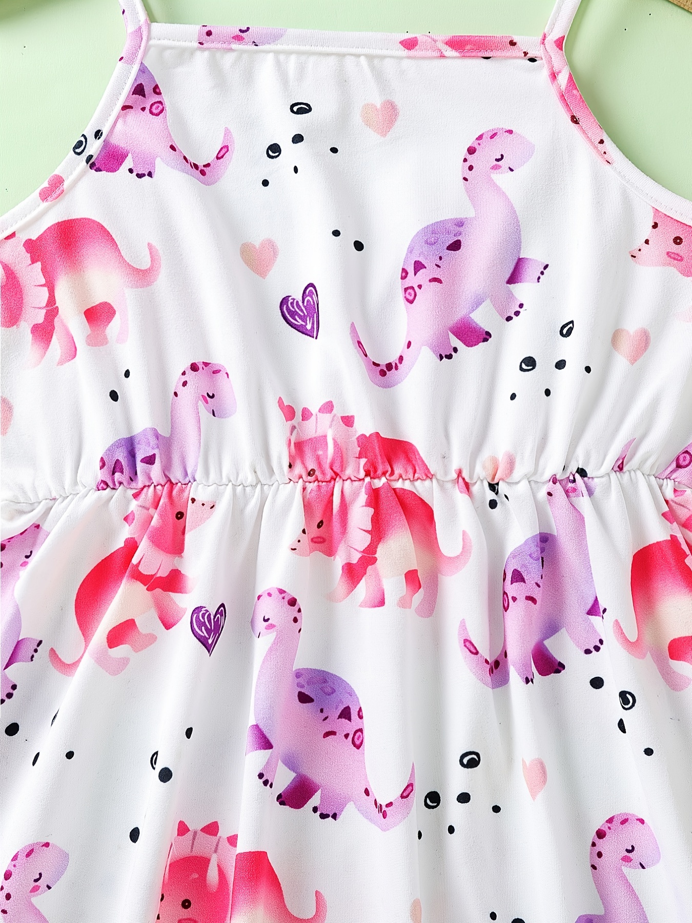 baby girls cute cartoon print pleated dress princess dresses summer cami dresses details 48