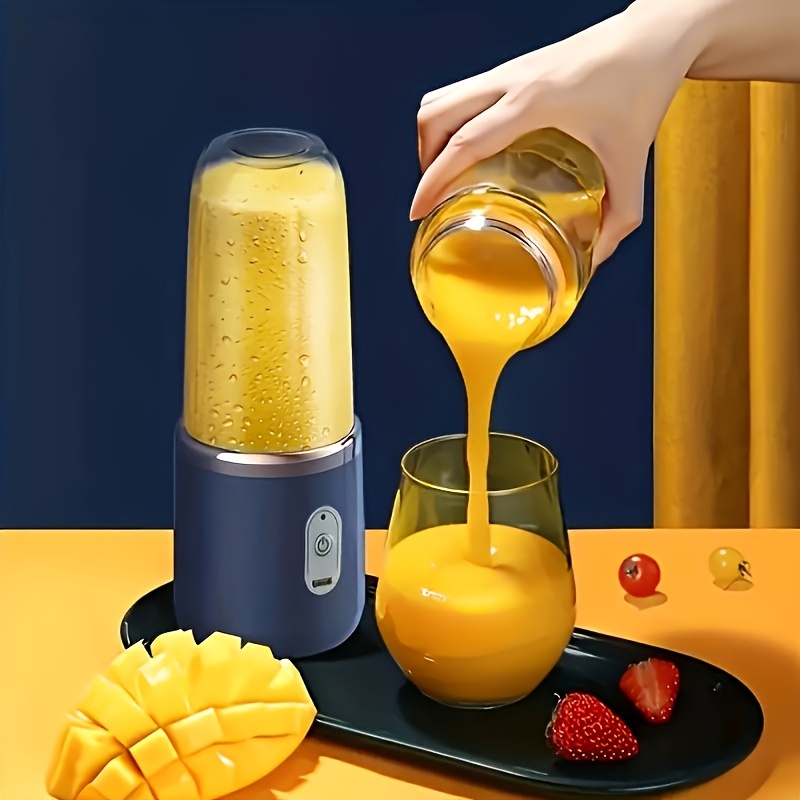 2 cups portable fruit juicer 1 fruit smoothie and milkshake wireless juicer usb charging mixer for baby food gym home travel details 0