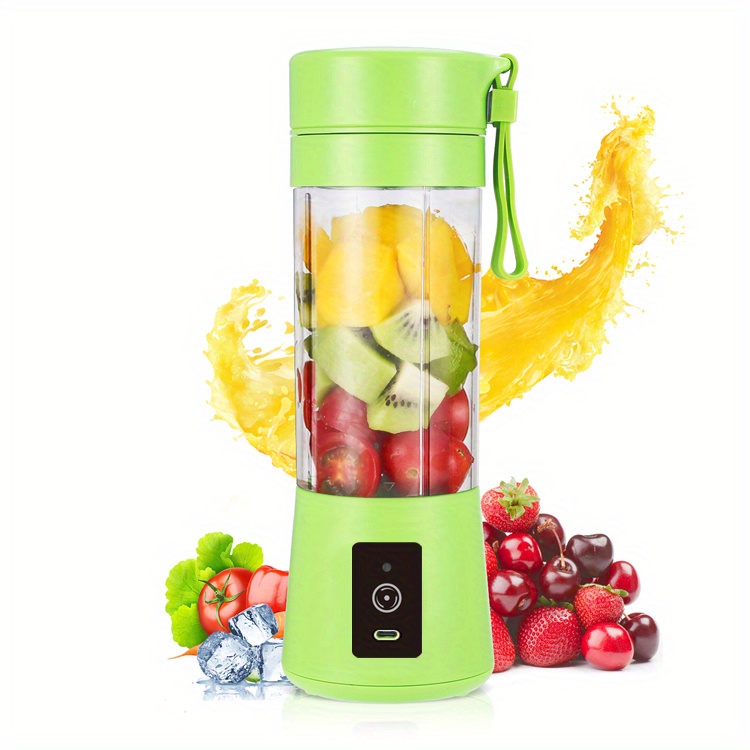 portable usb charging juicer 6 leaf knife household small juicer for fresh fruit juice on the go details 2