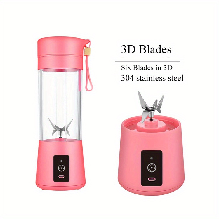 portable usb charging juicer 6 leaf knife household small juicer for fresh fruit juice on the go details 11