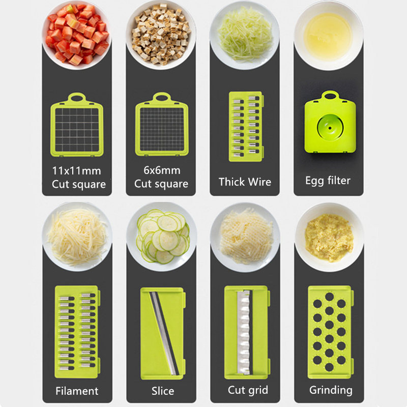 14 in 1 multifunctional vegetable chopper cutter vegetable dicer slicer cutter mandoline onion chopper for onion potato tomato cucumber carrot details 2