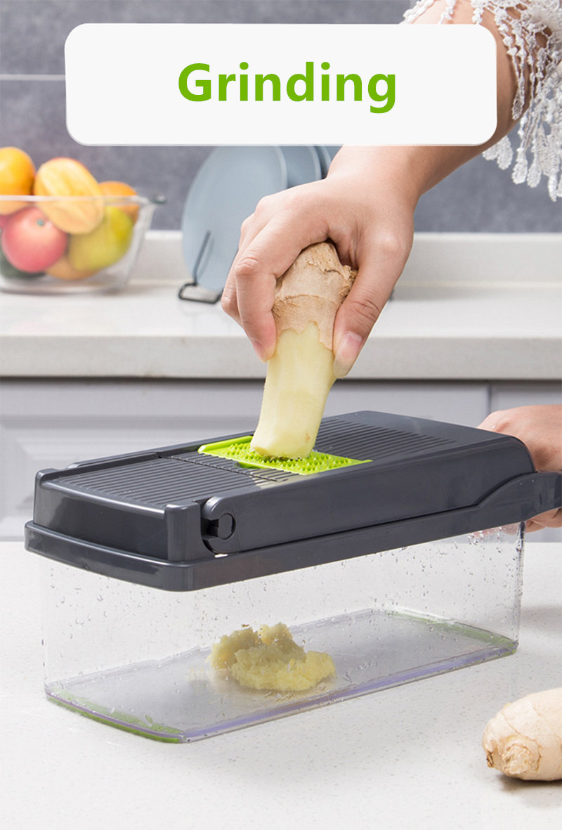 14 in 1 multifunctional vegetable chopper cutter vegetable dicer slicer cutter mandoline onion chopper for onion potato tomato cucumber carrot details 9