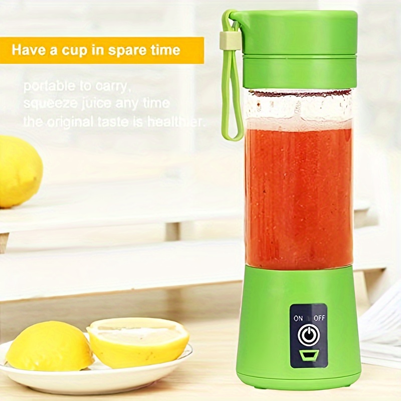 380ml portable blender 2000mahpersonal mini blender shakes smoothies ice jucier cup usb rechargeable strong power six blades mixer details 6